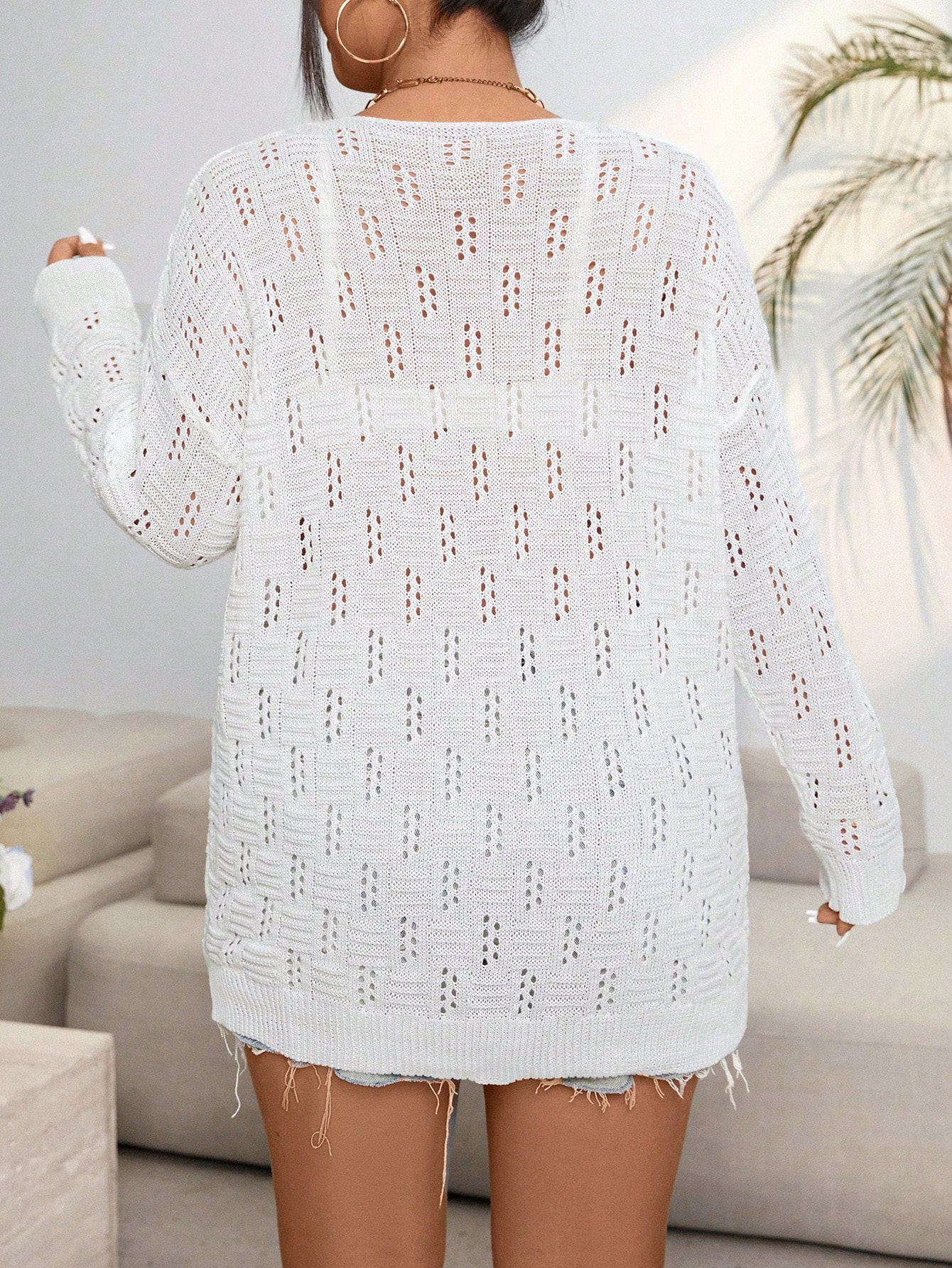 In White Plus Size Sweaters