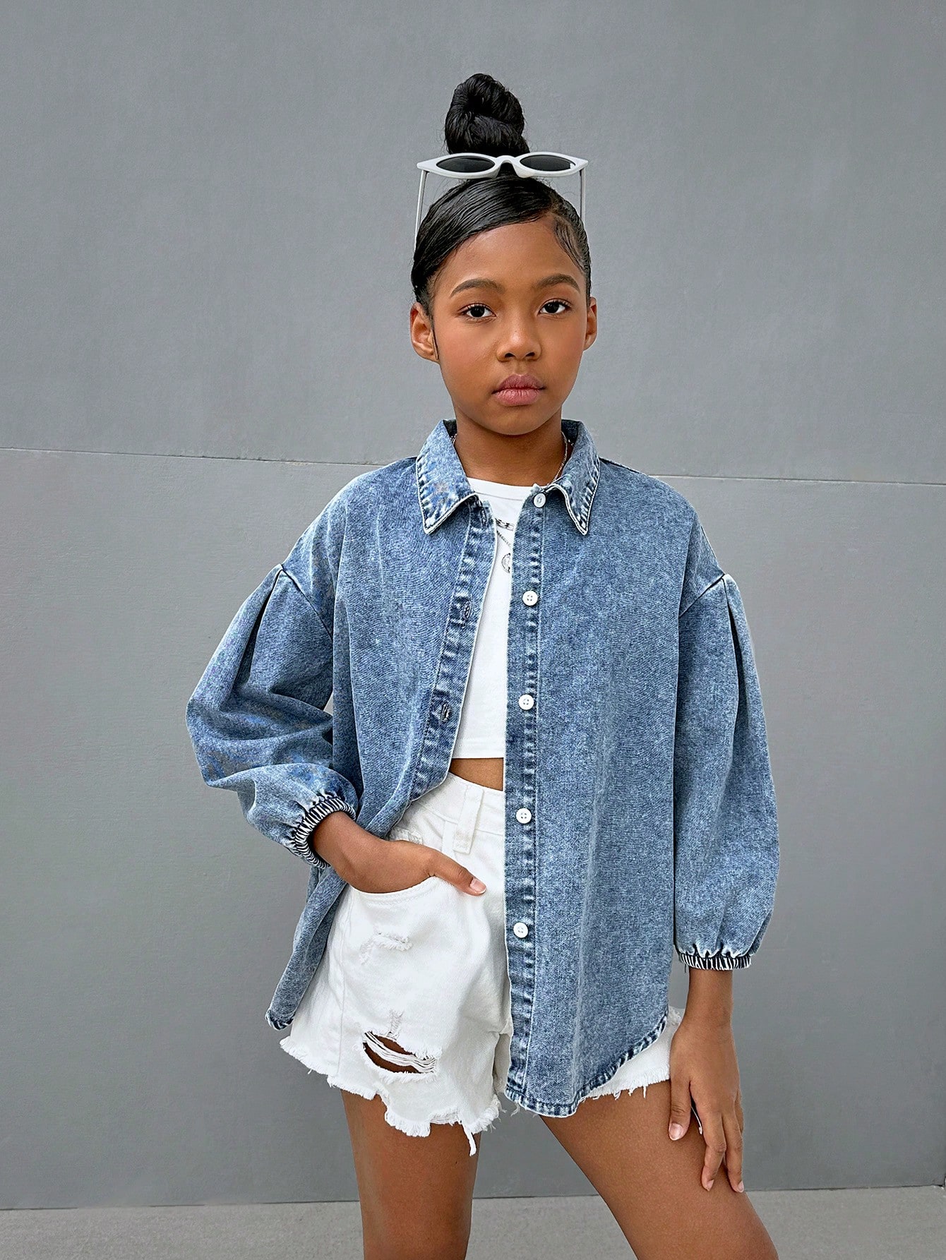 Tween Girls Denim Tops