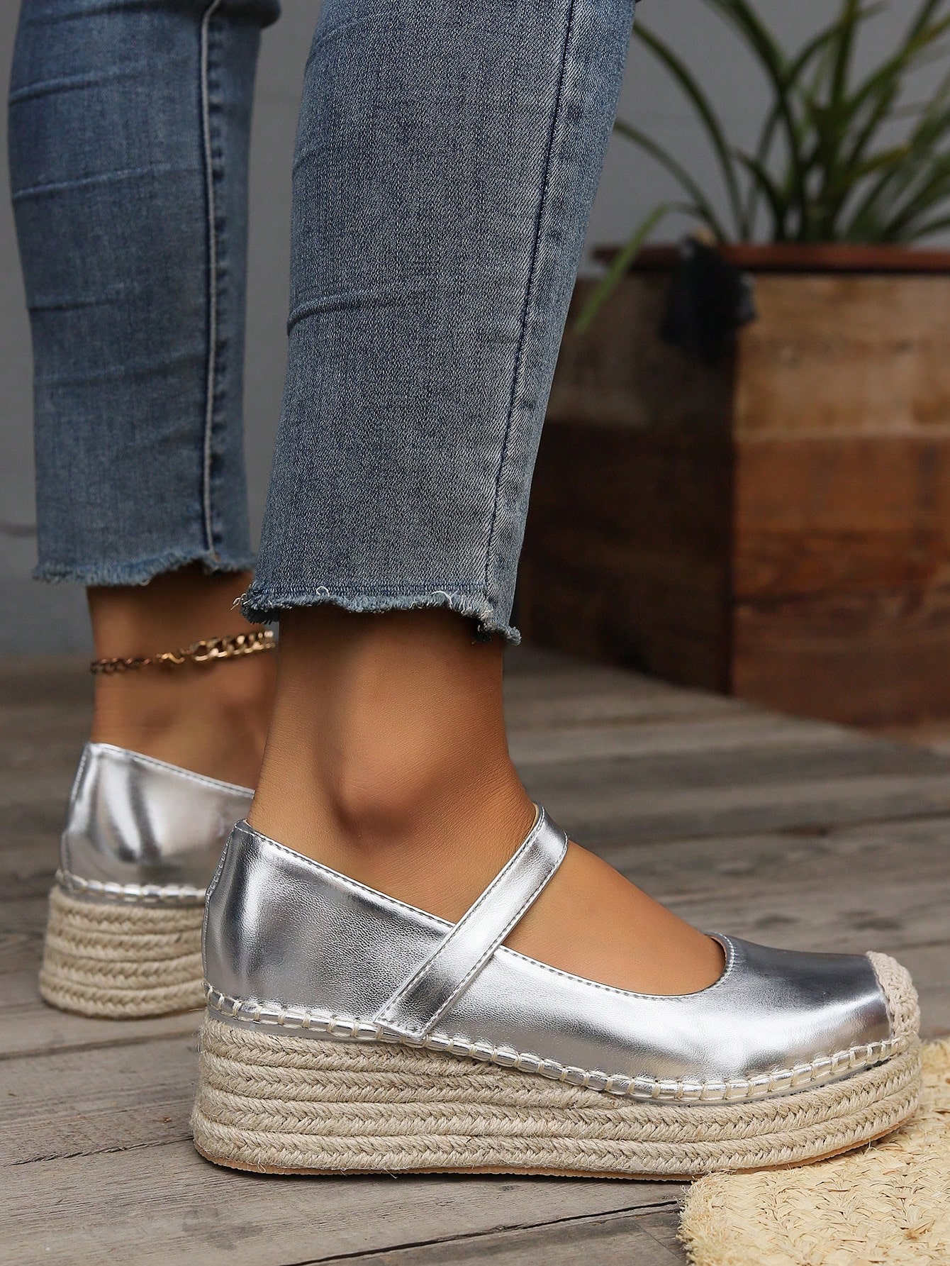 In Silver Women Wedges & Flatform