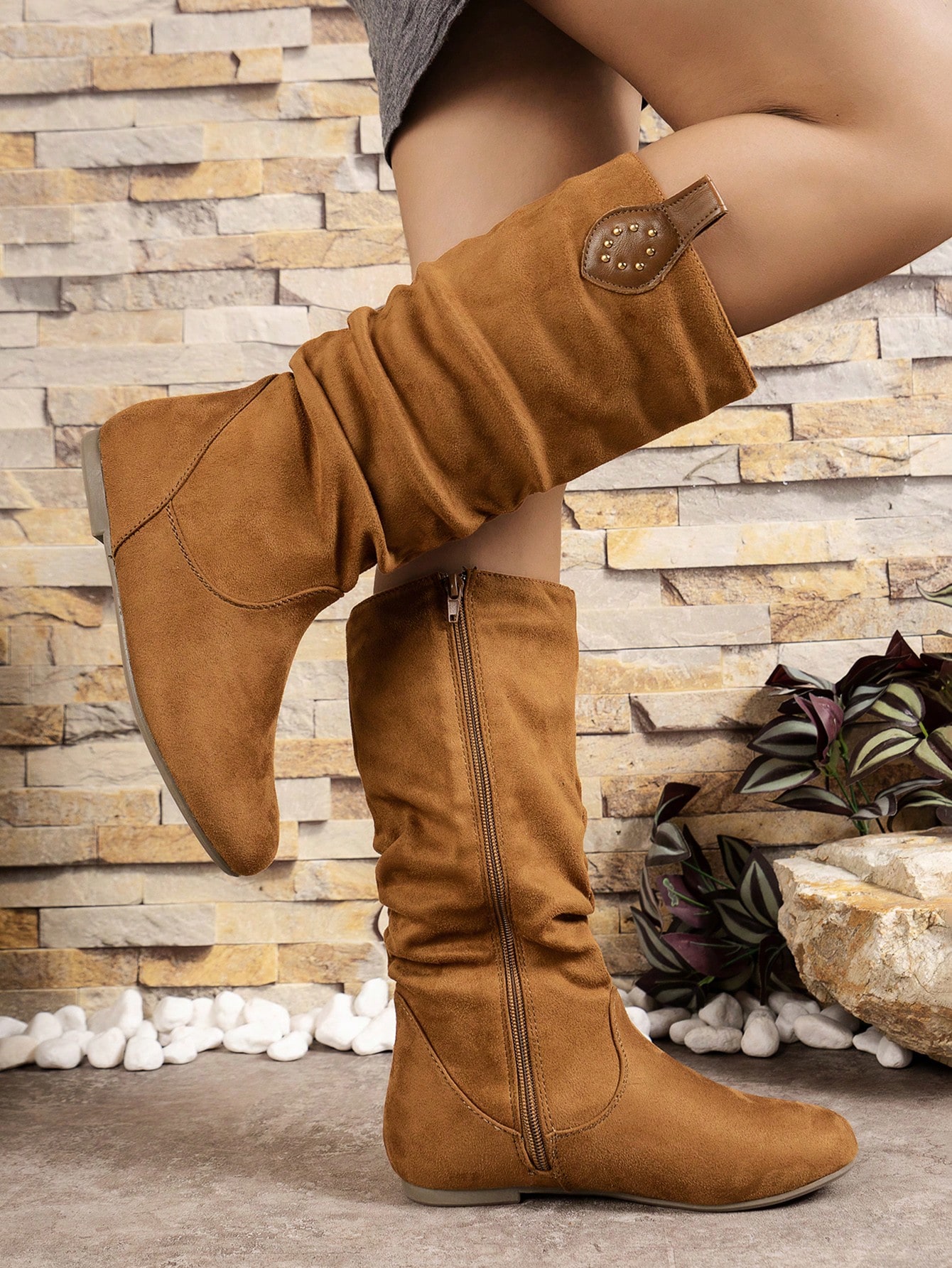 In Camel Women Fashion Boots