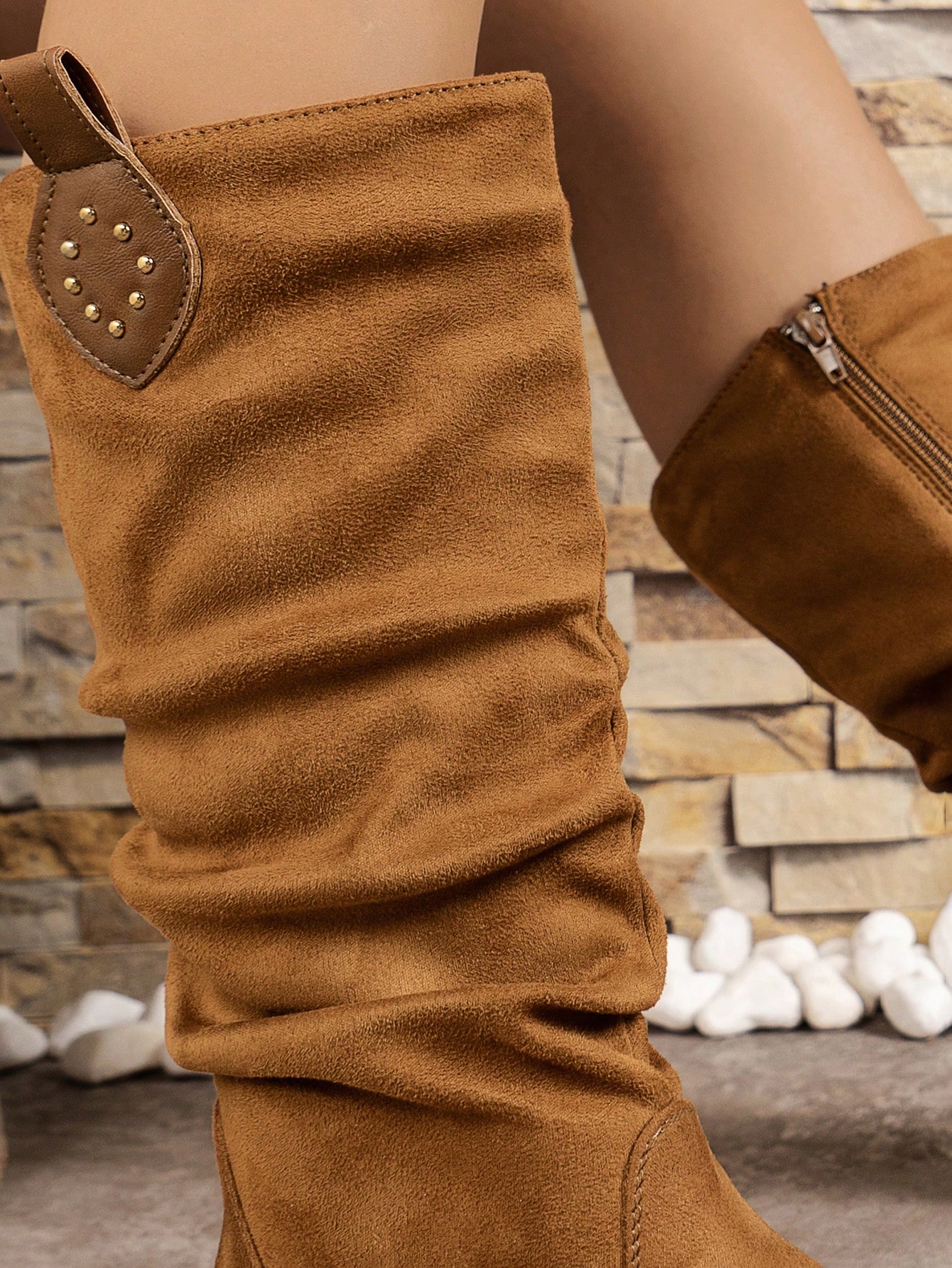 In Camel Women Fashion Boots