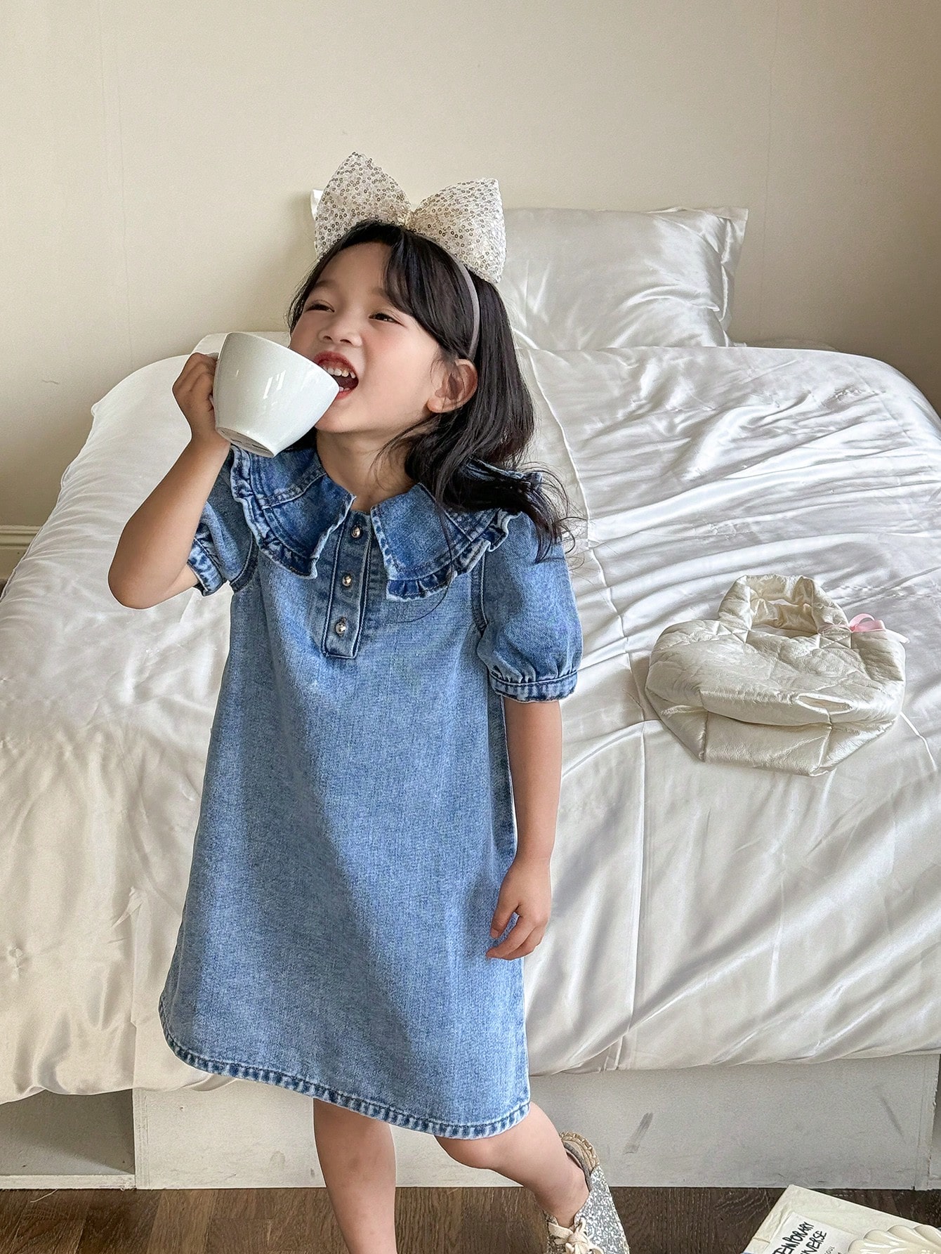 Young Girls Denim Dresses