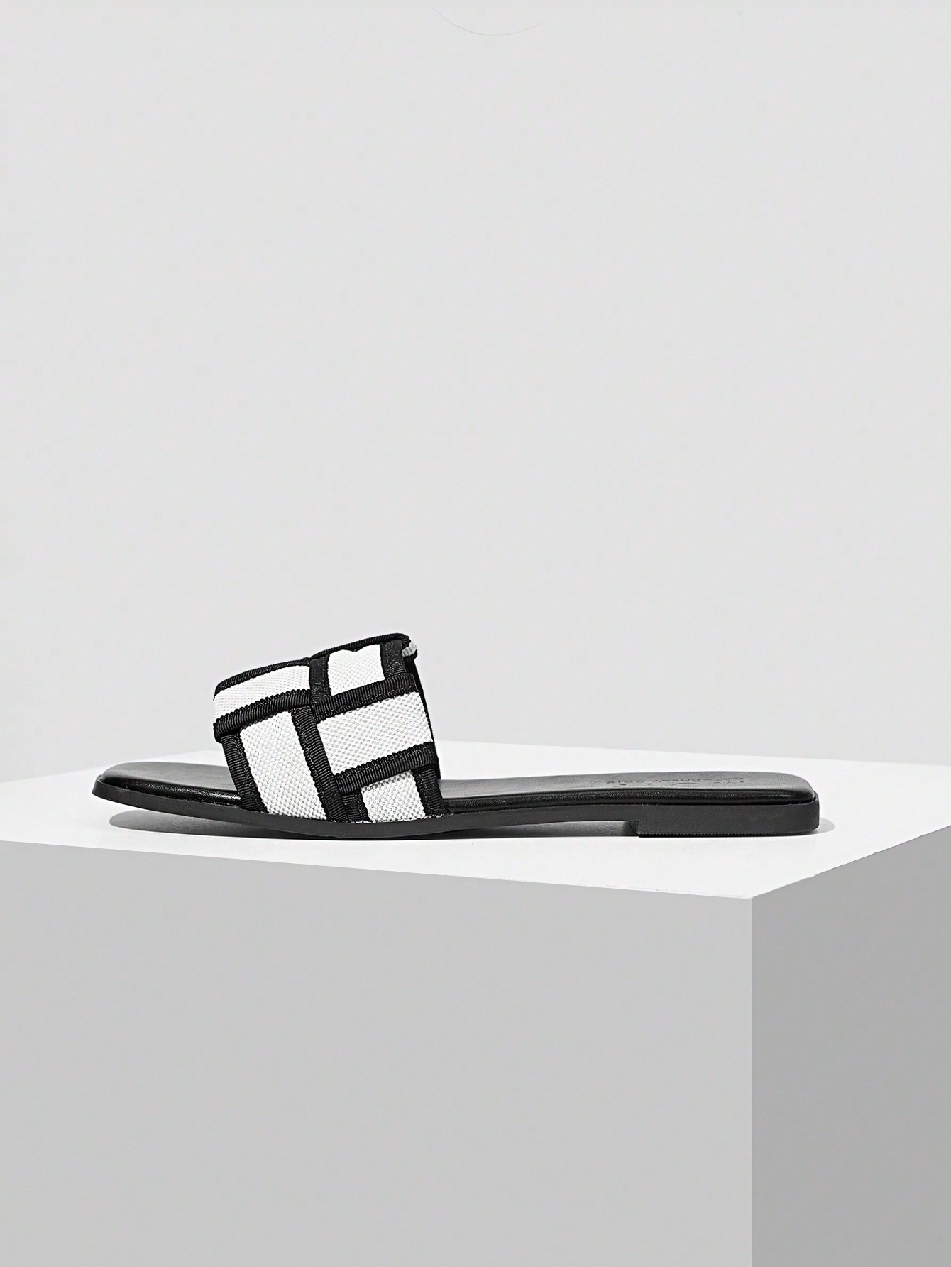 In Black and White Women Sandals