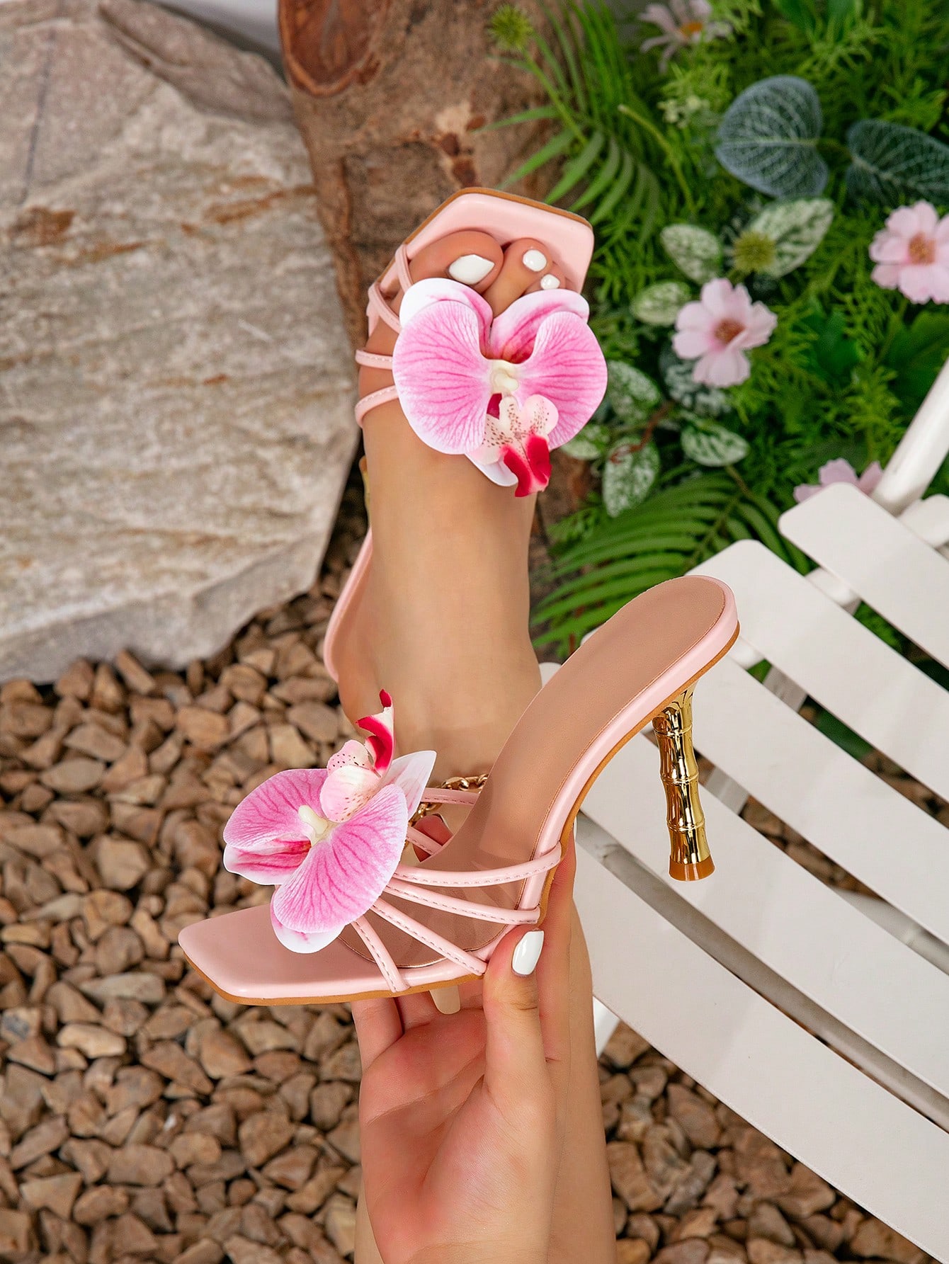 In Pink Women Heeled Sandals