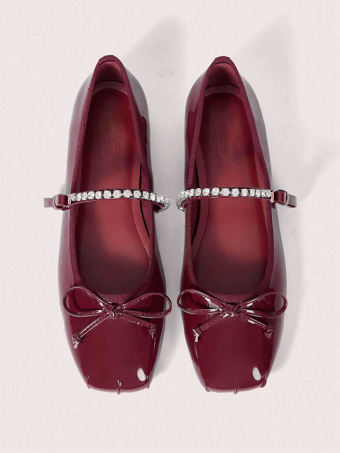 In Burgundy Women Flats