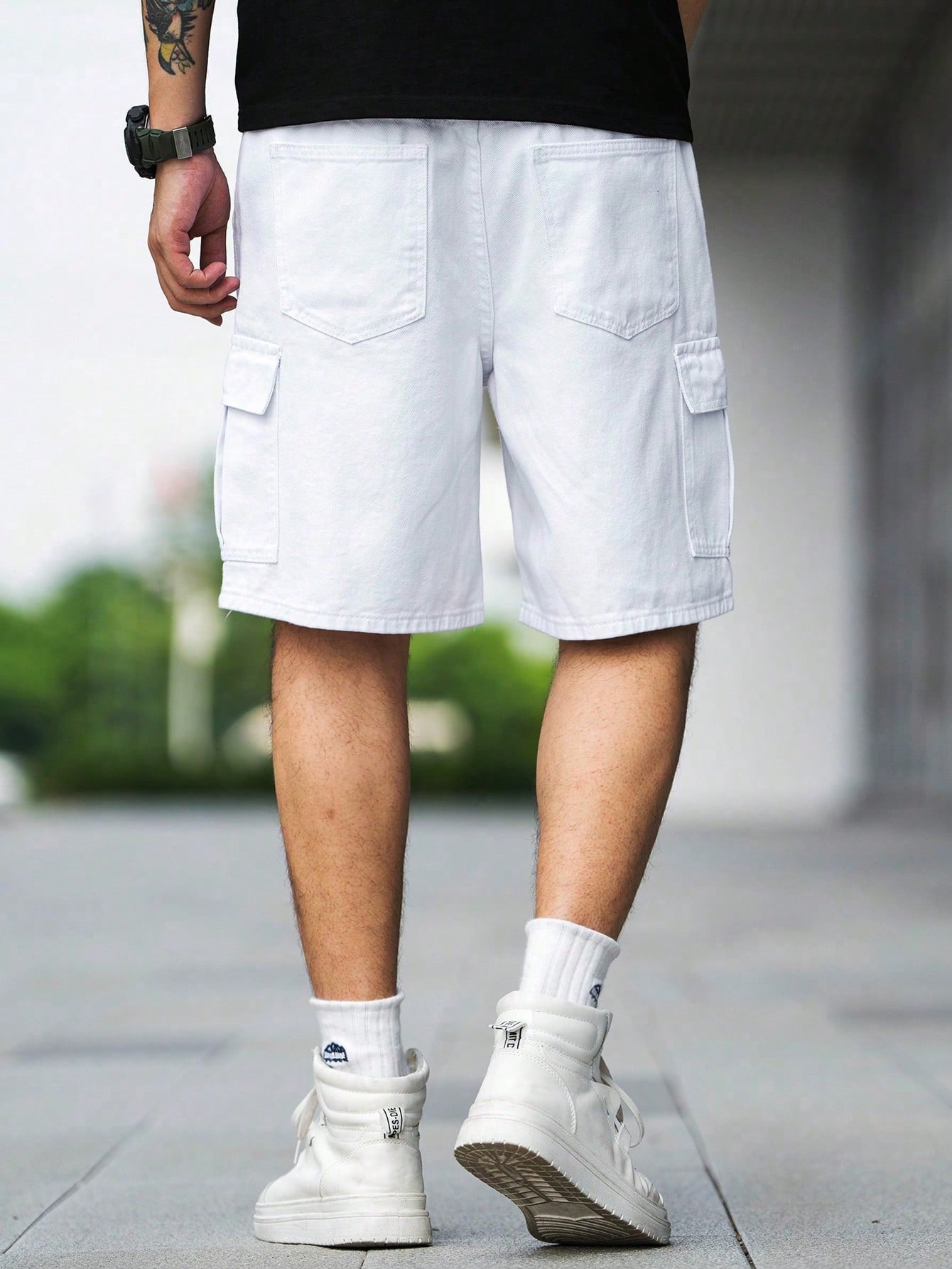 Men Plus Size Denim Shorts