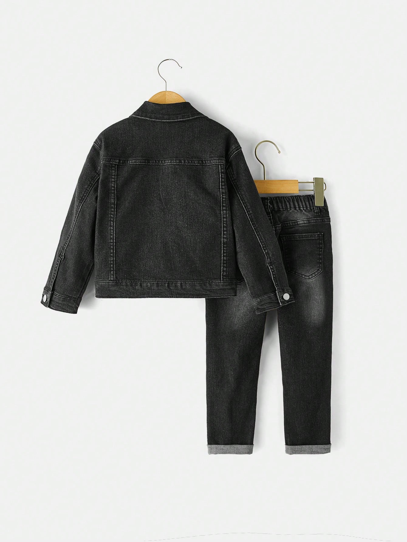 Young Boys Denim Two-piece Outfits