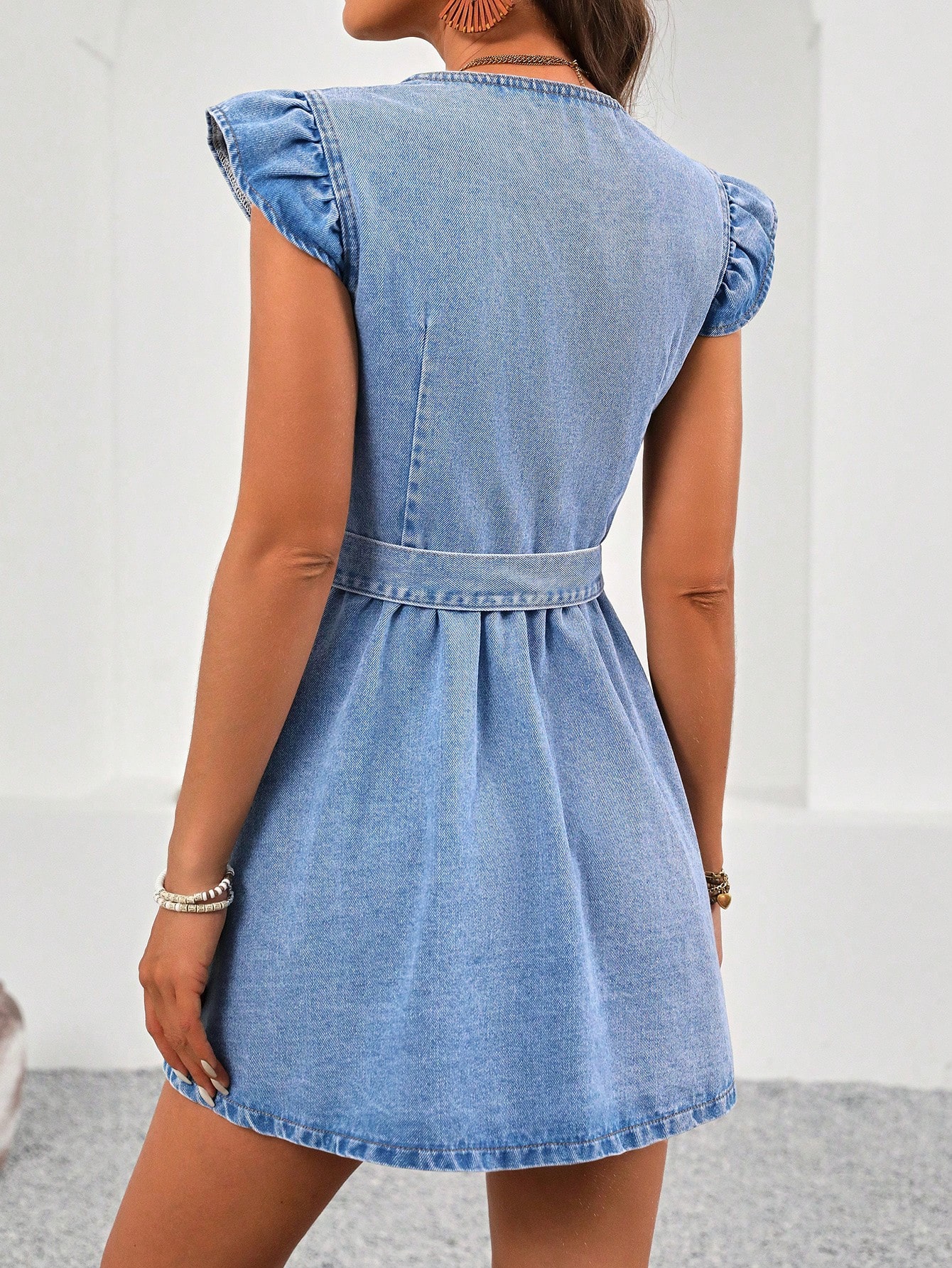 In Blue Women Denim Dresses