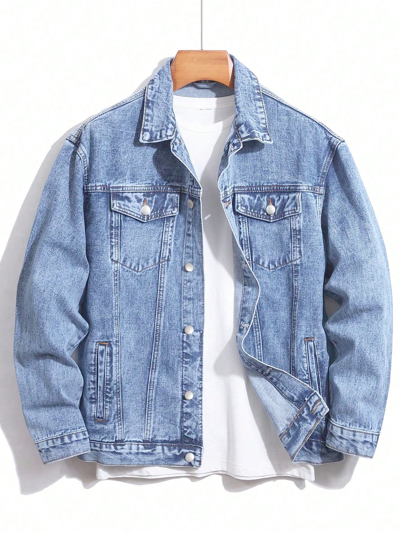 Men Plus Size Denim Jackets