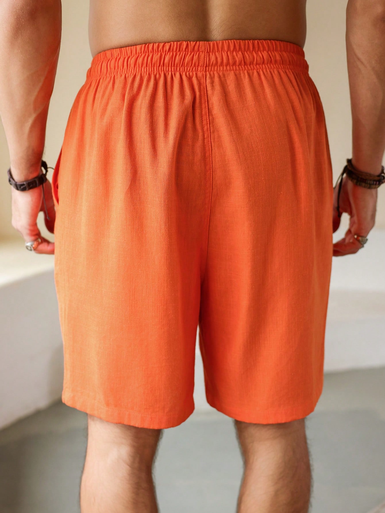 Men Linen Shorts