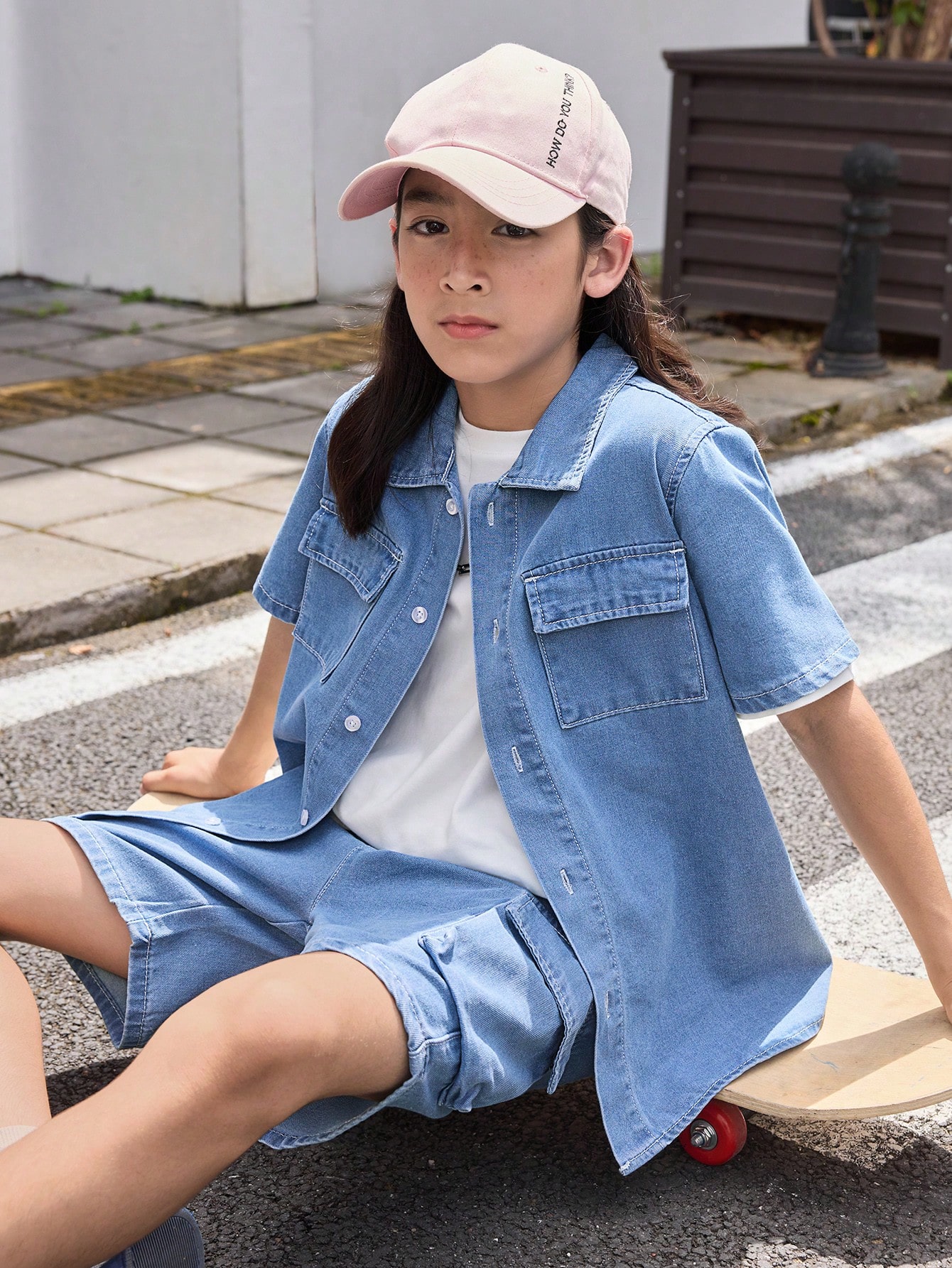 Tween Boys Denim Two-piece Outfits