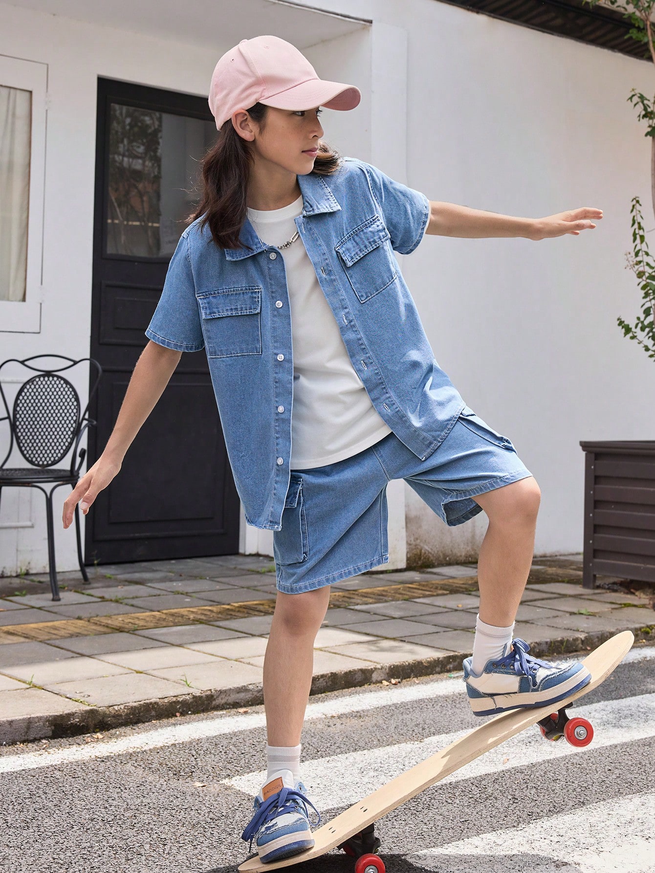 Tween Boys Denim Two-piece Outfits