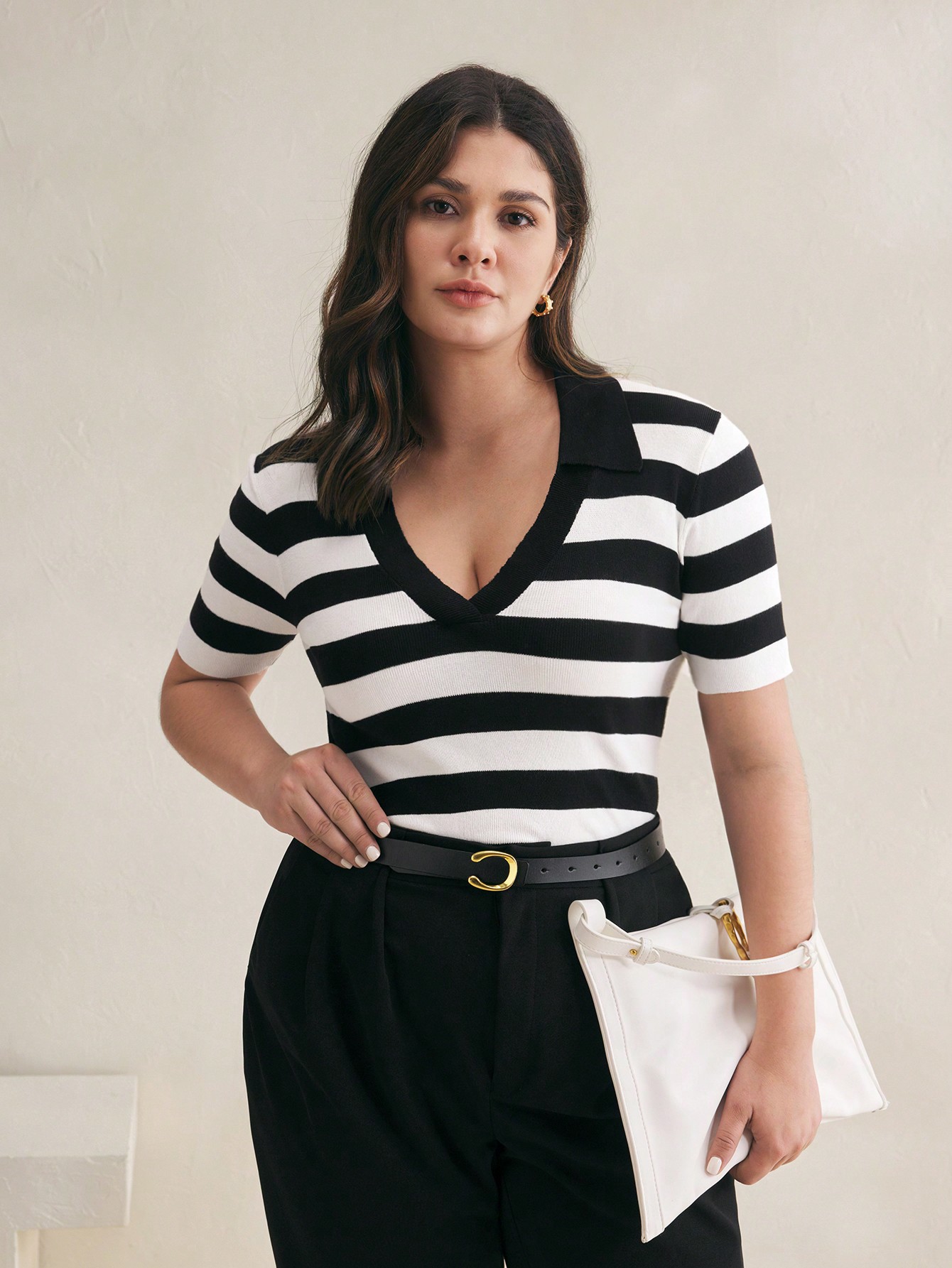 In Casual Plus Size Knit Tops