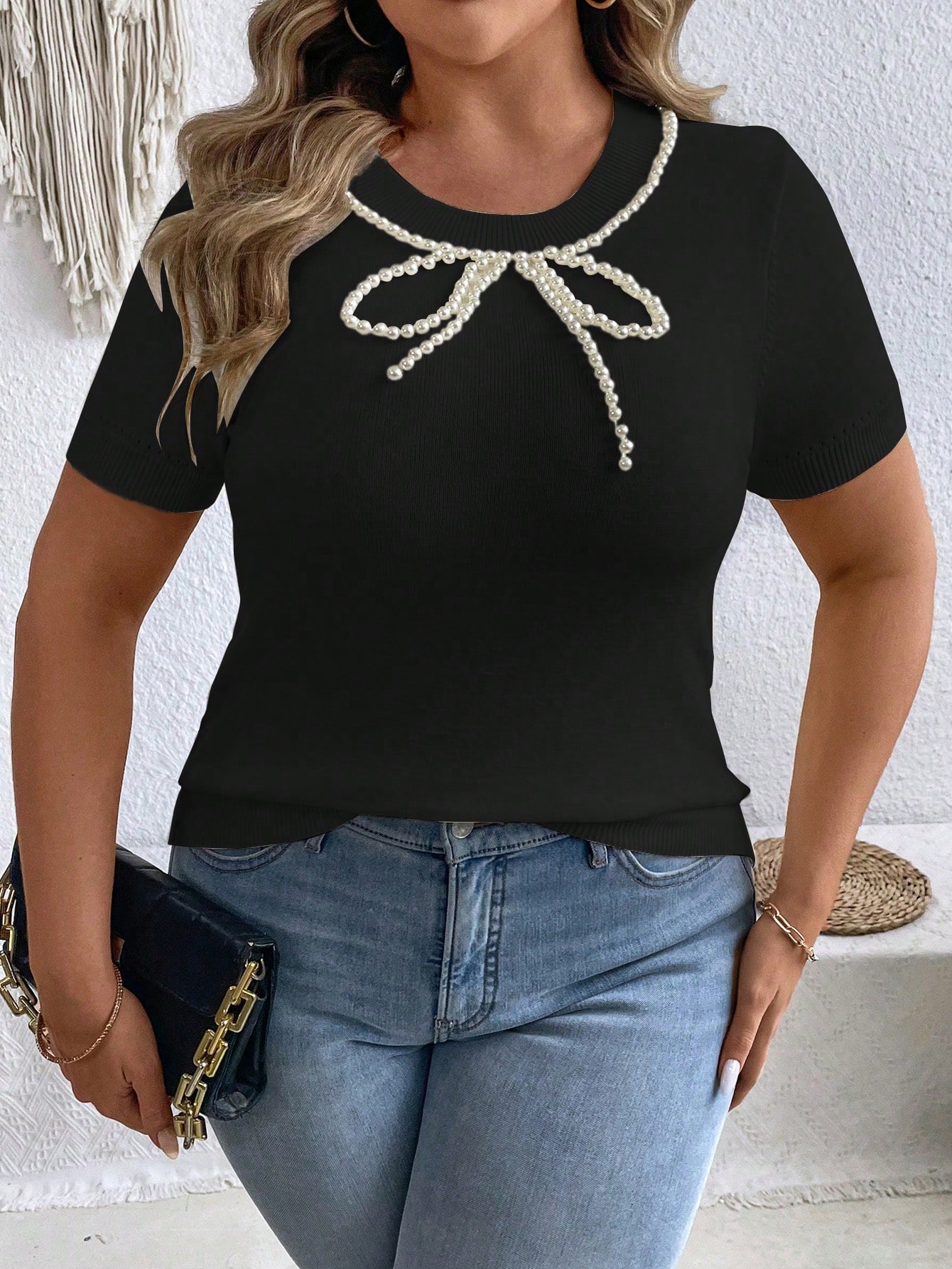 In Casual Plus Size Knit Tops