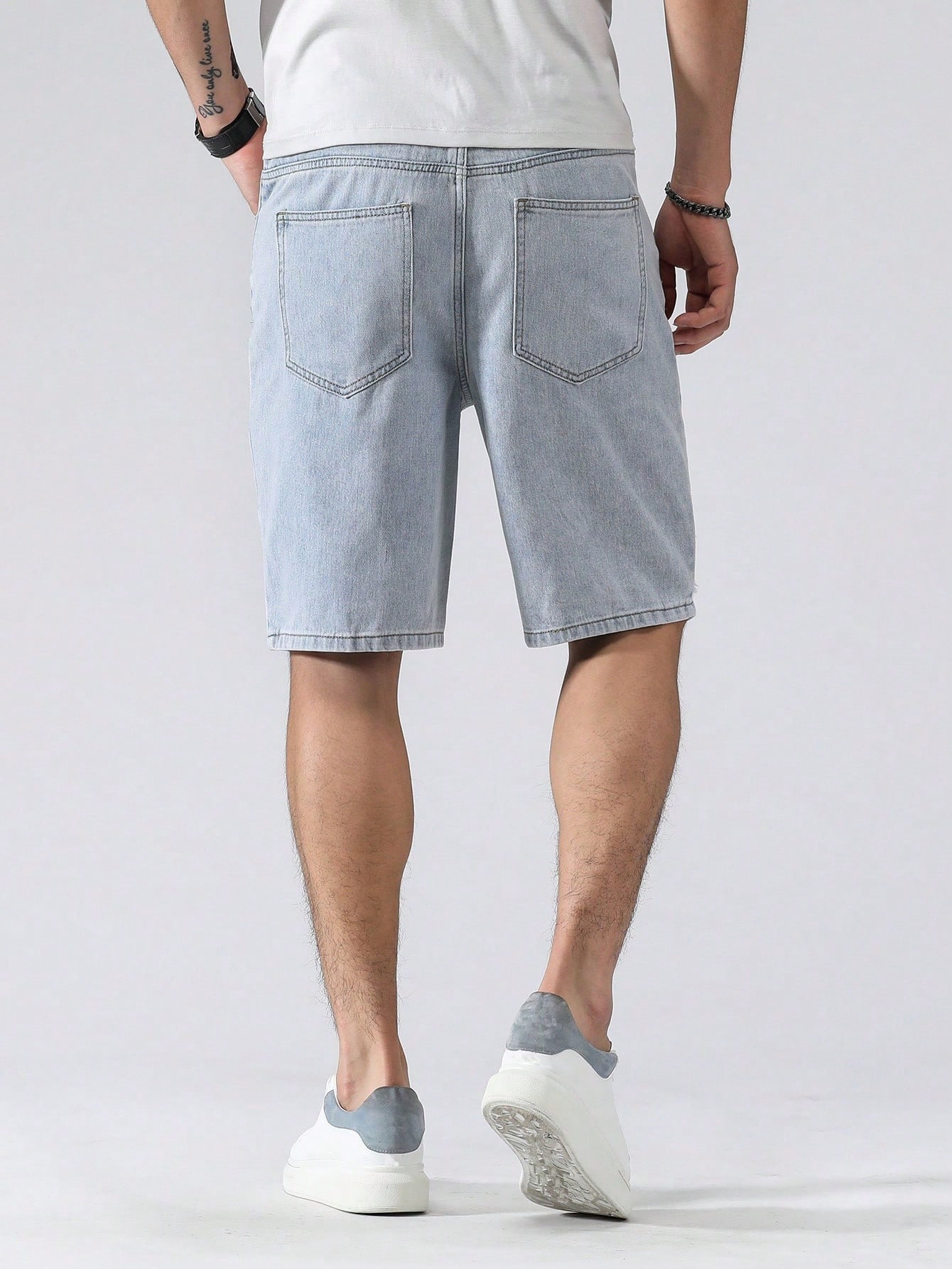 Men Plus Size Denim Shorts