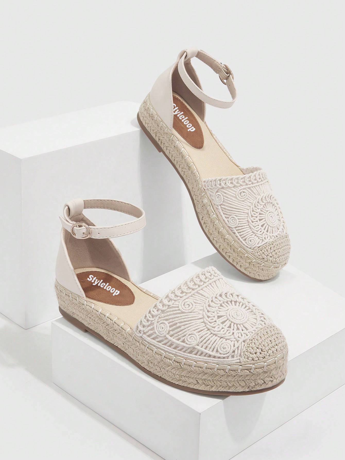 In Beige Women Flats