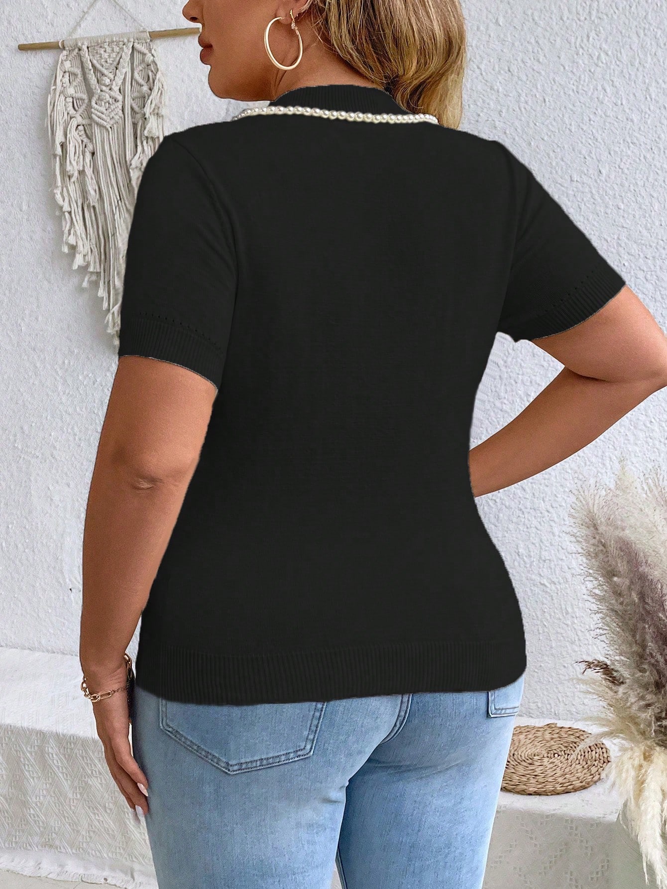 In Casual Plus Size Knit Tops