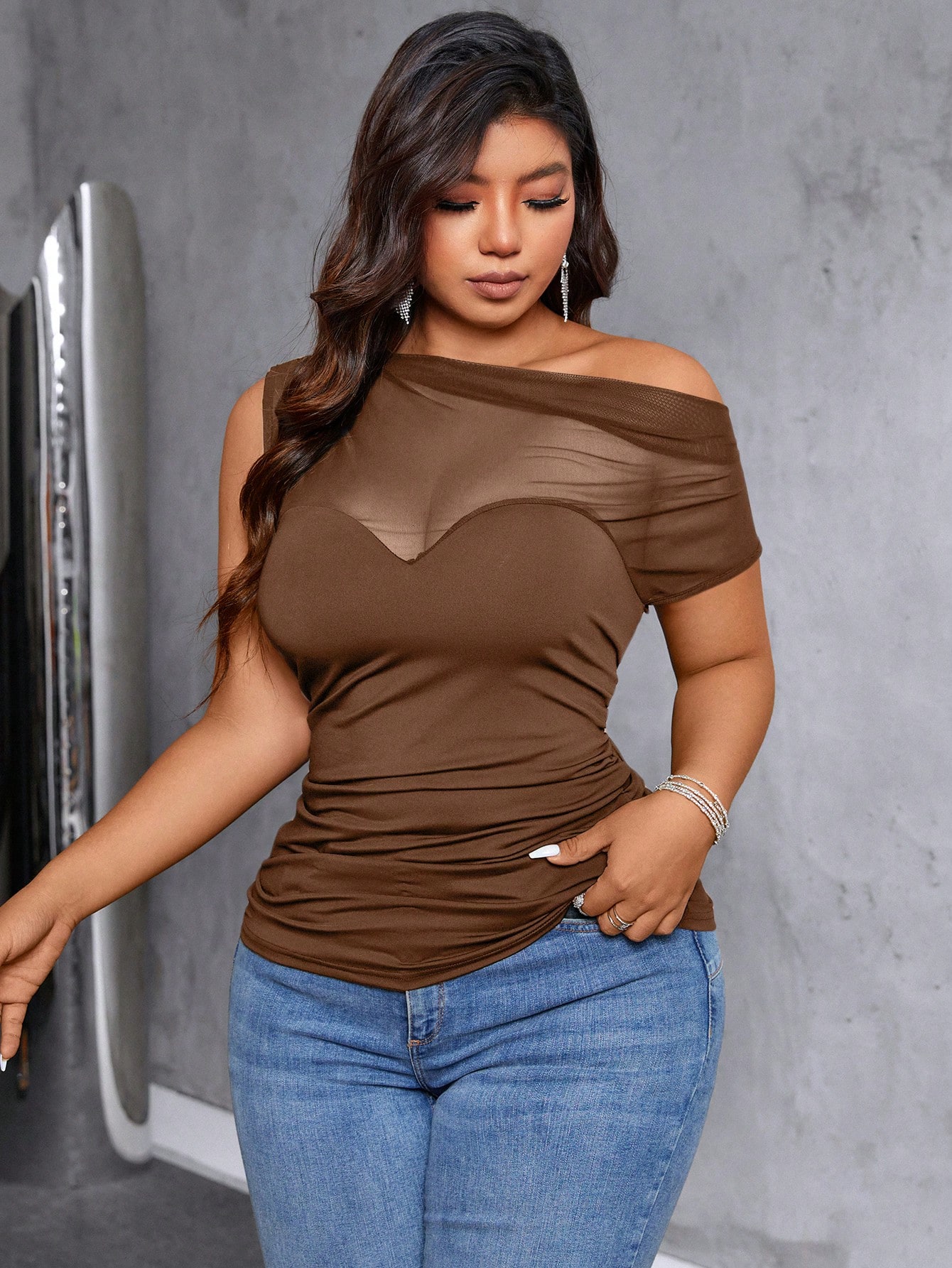 In Casual Plus Size Women Tops