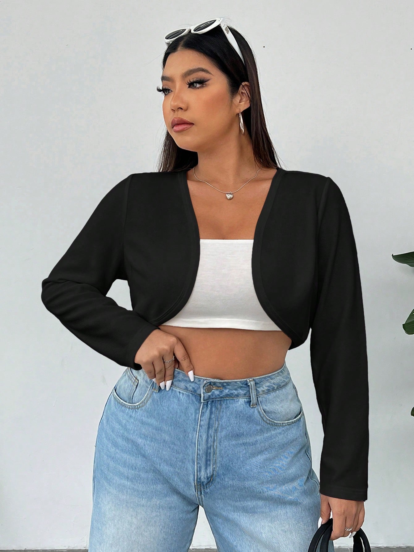 In Black Plus Size Jackets