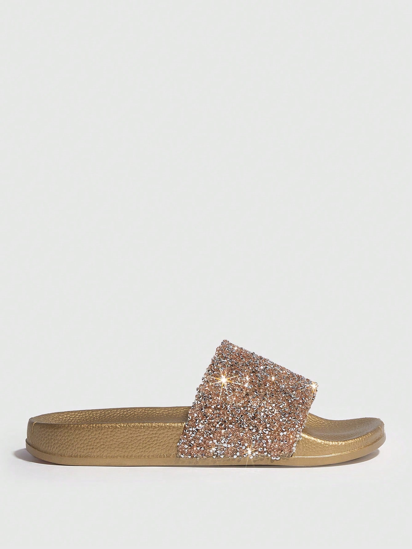 In Gold Women Slippers