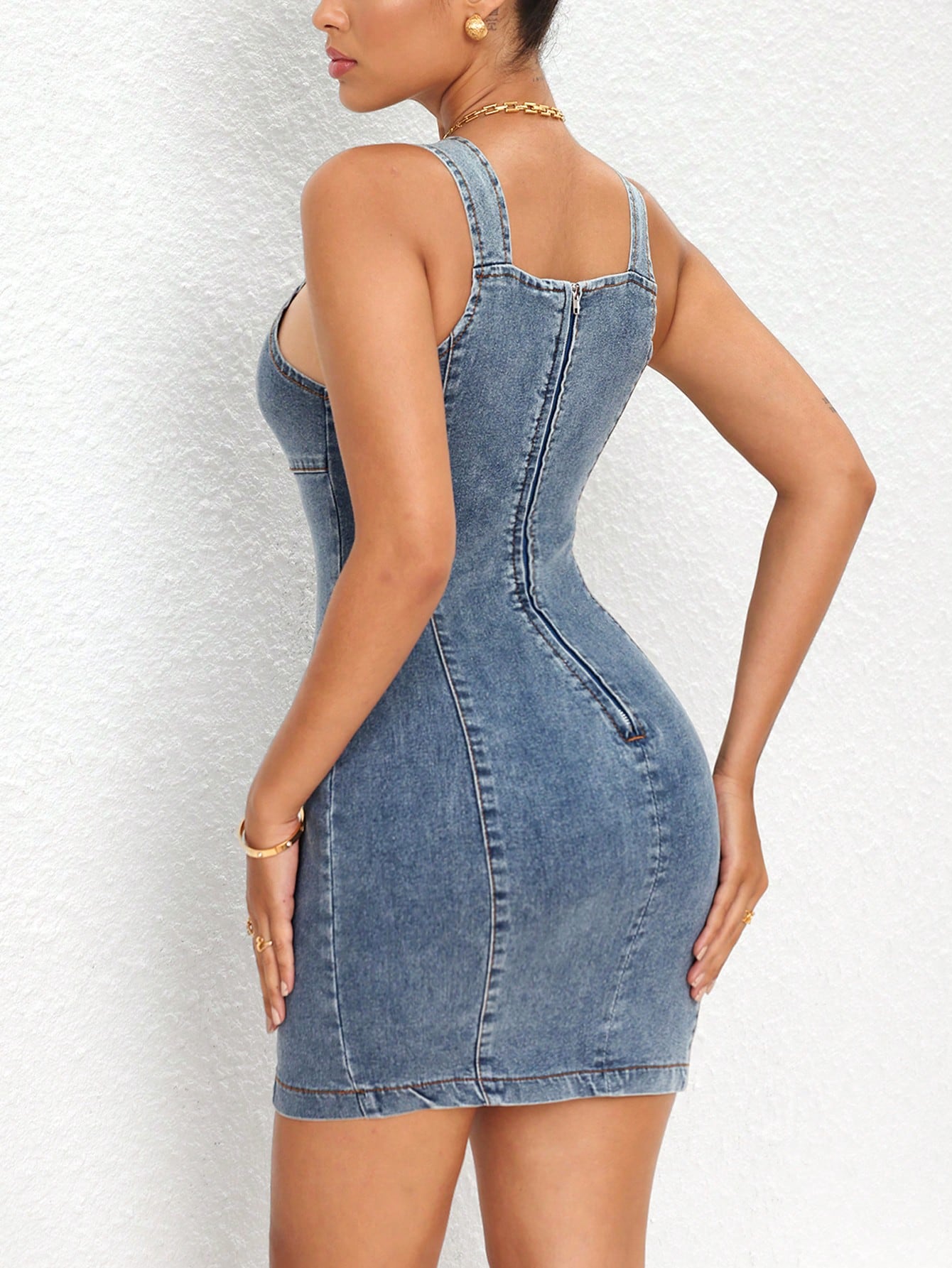 In Blue Women Denim Dresses