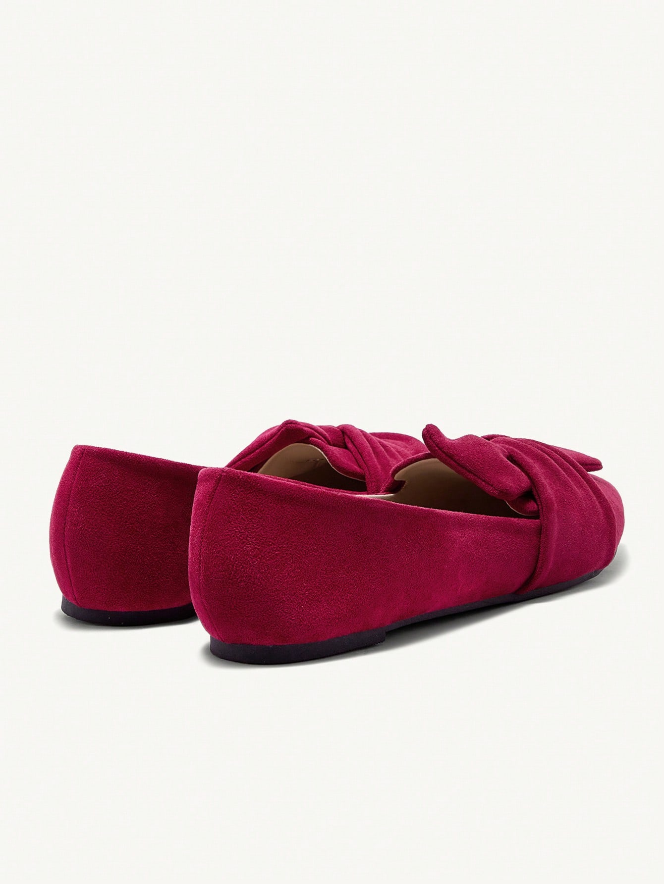 In Burgundy Women Flats