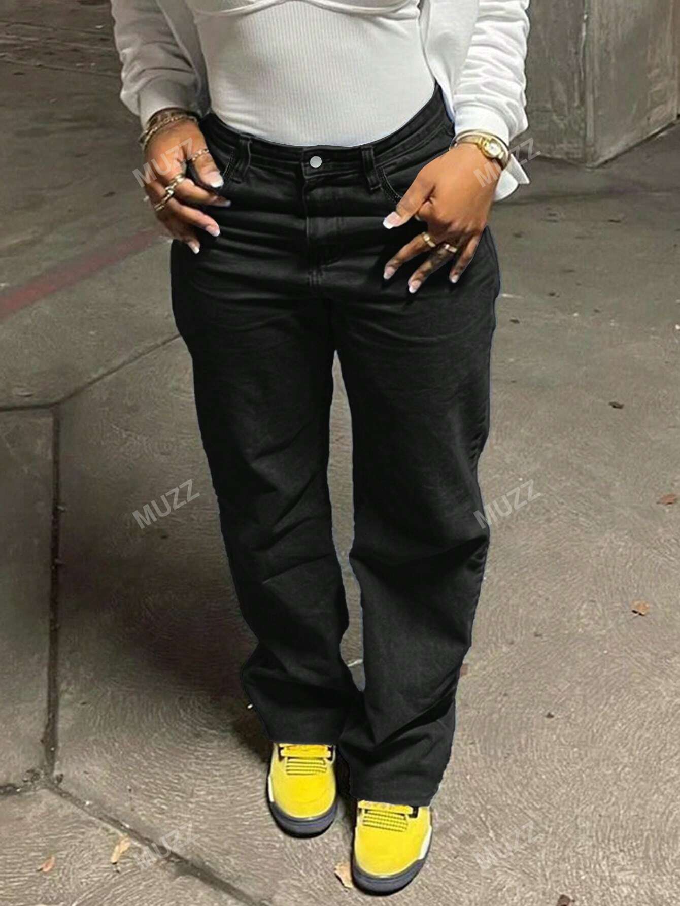 In Black Women Denim