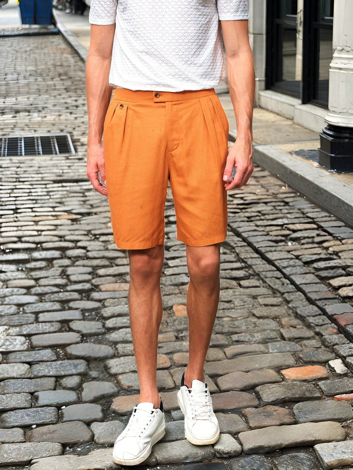 Men Linen Shorts