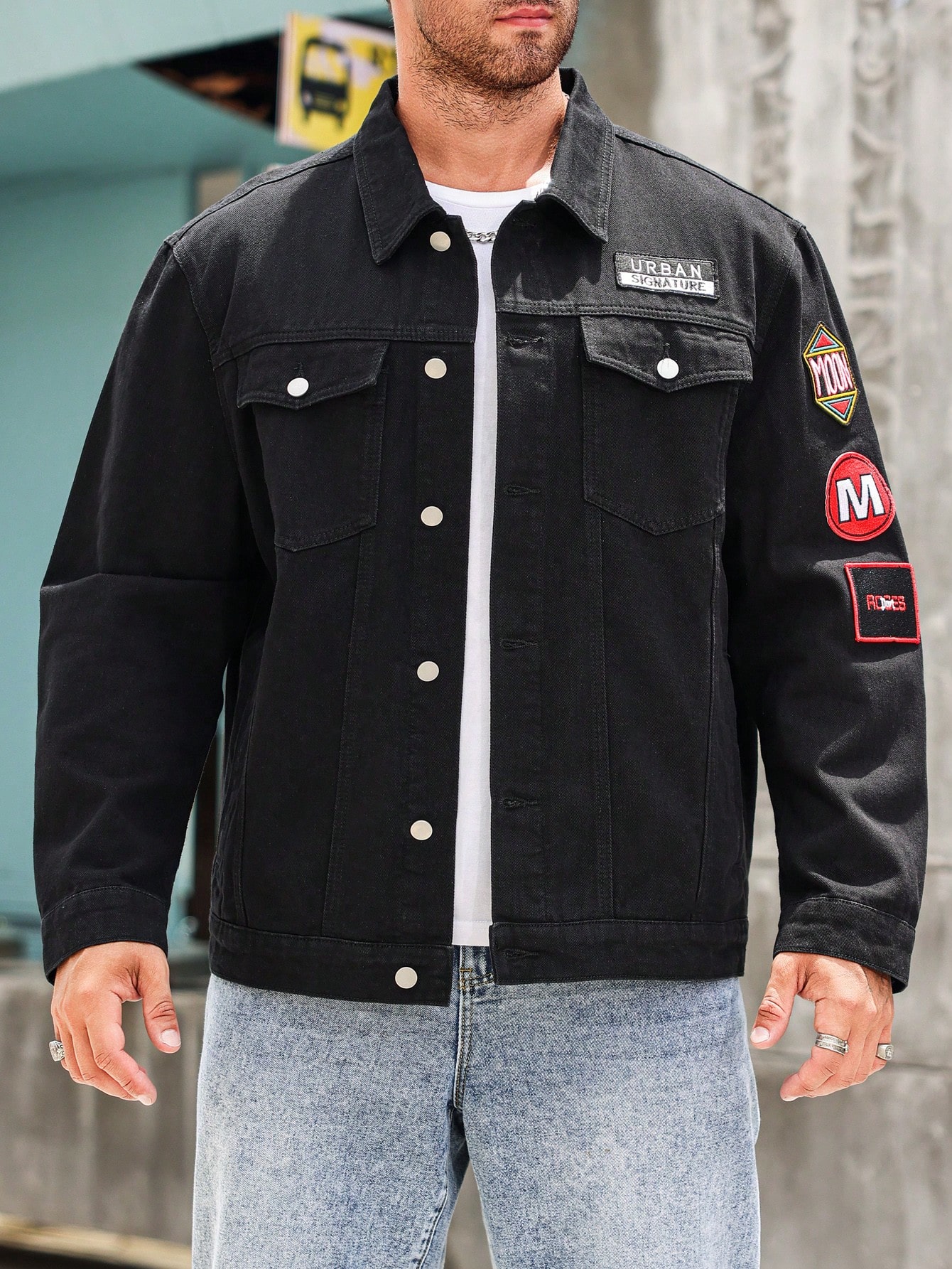 Men Plus Size Denim Jackets