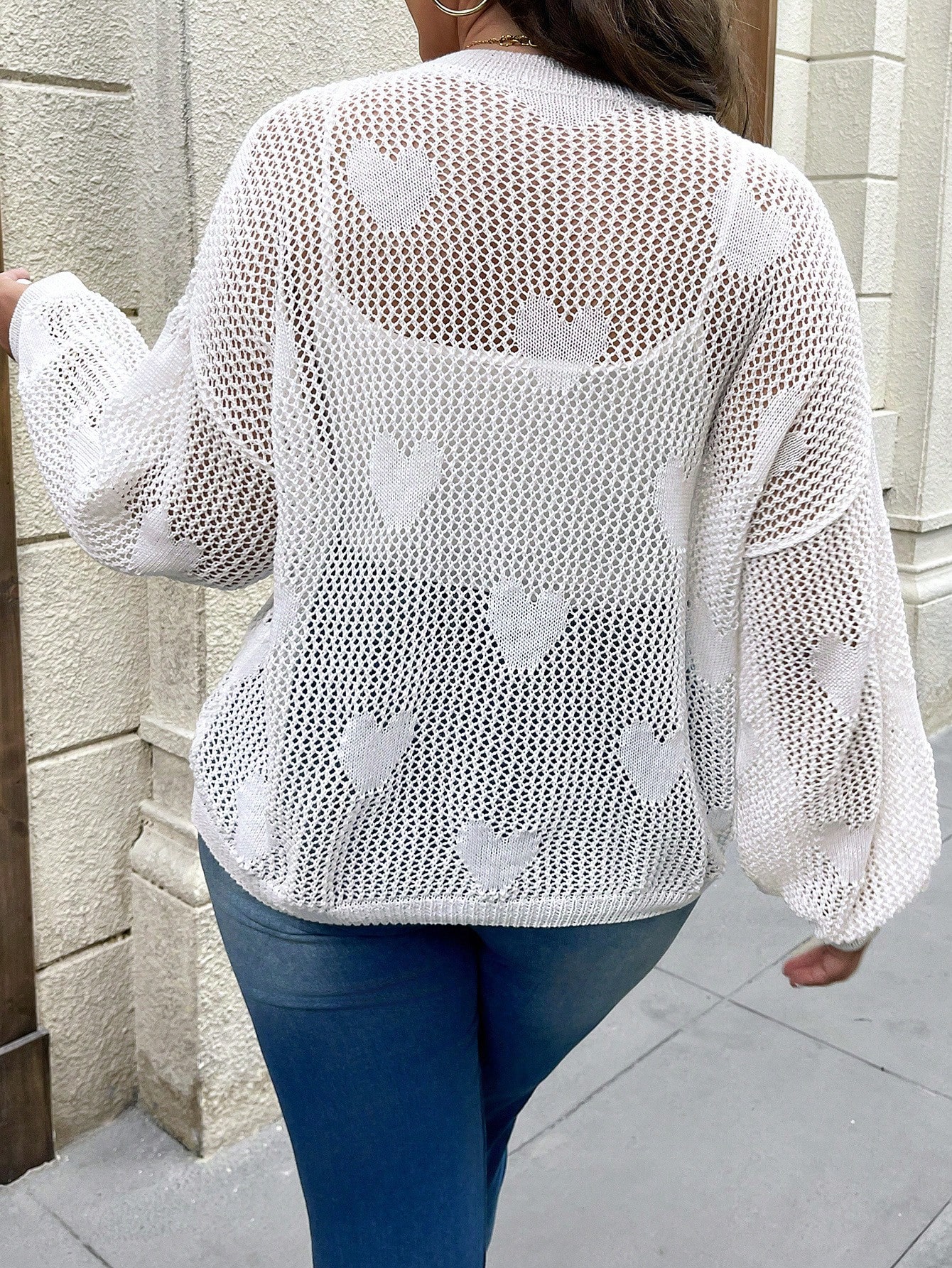 In White Plus Size Sweaters