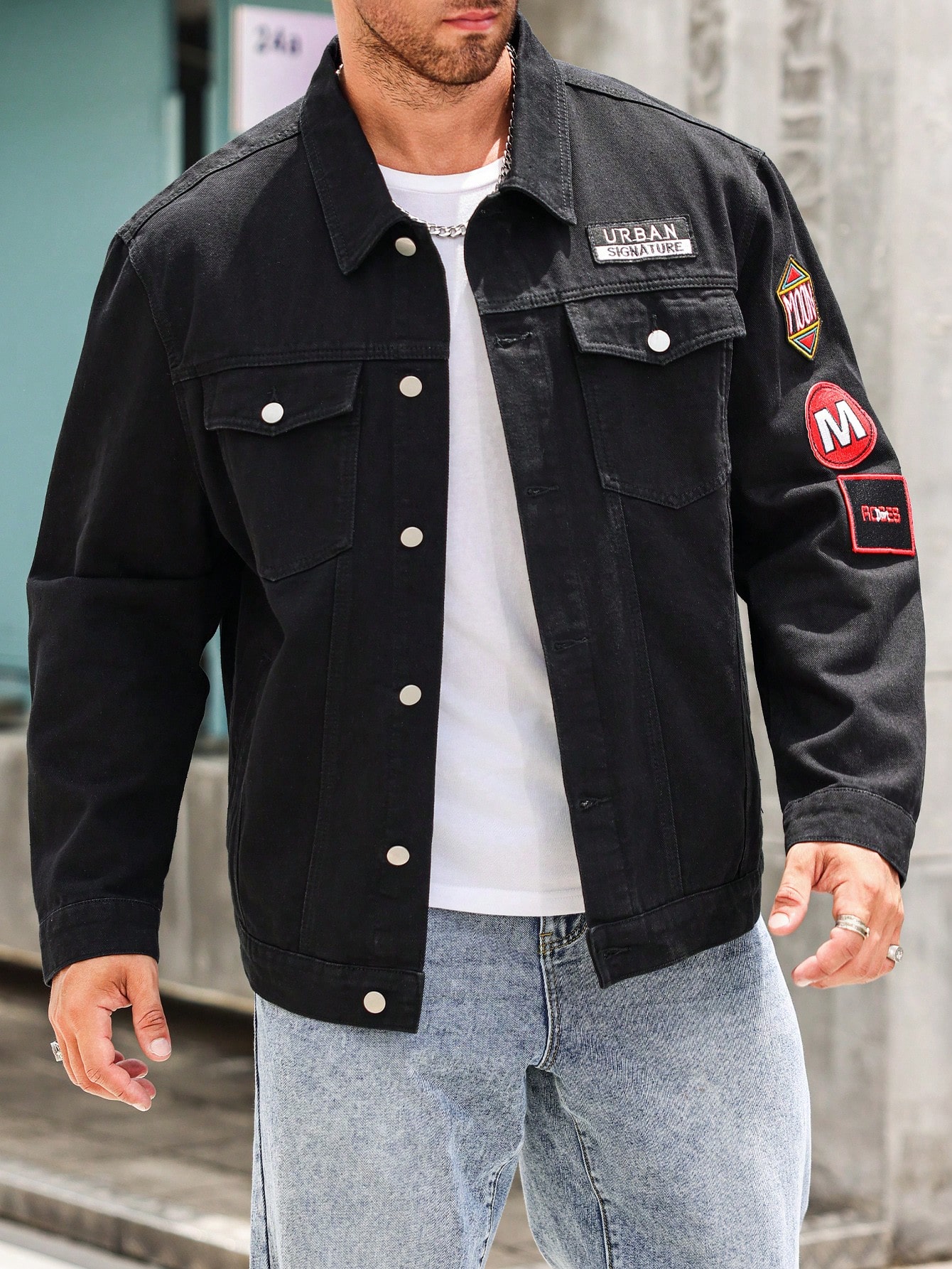 Men Plus Size Denim Jackets