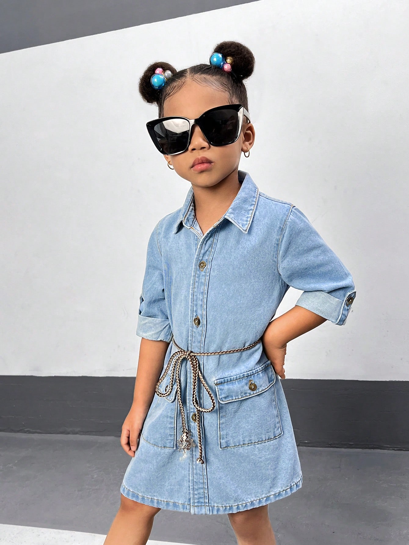 Young Girls Denim Dresses