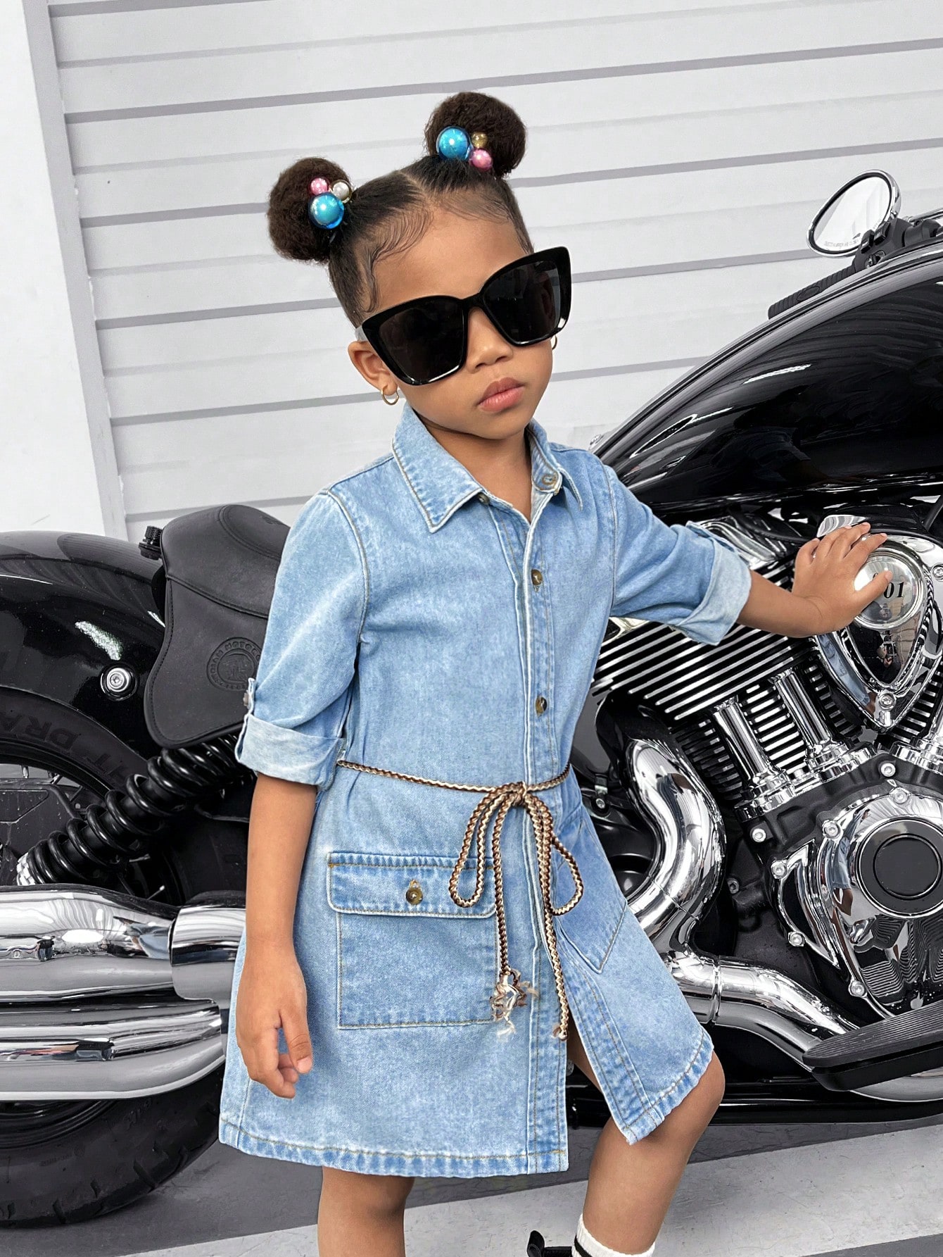 Young Girls Denim Dresses