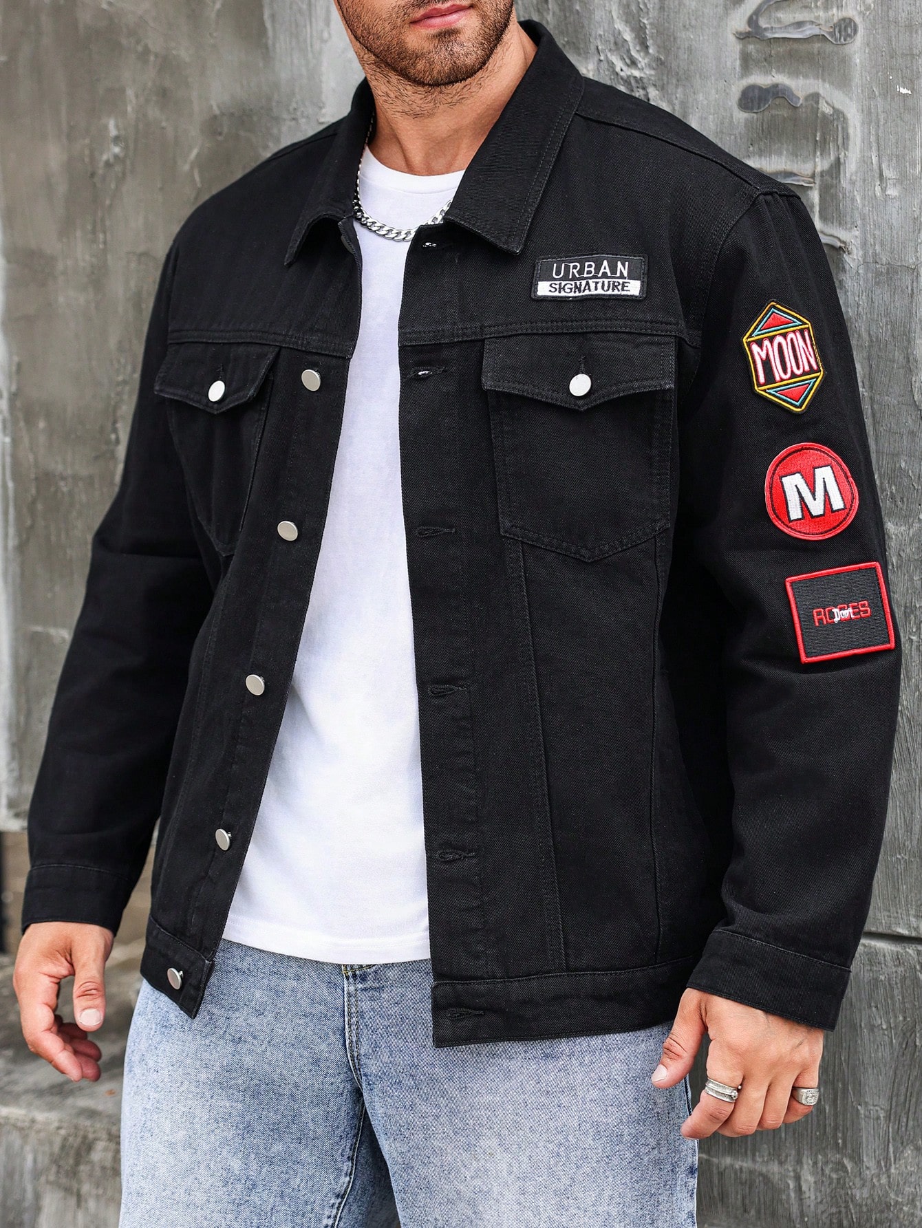 Men Plus Size Denim Jackets