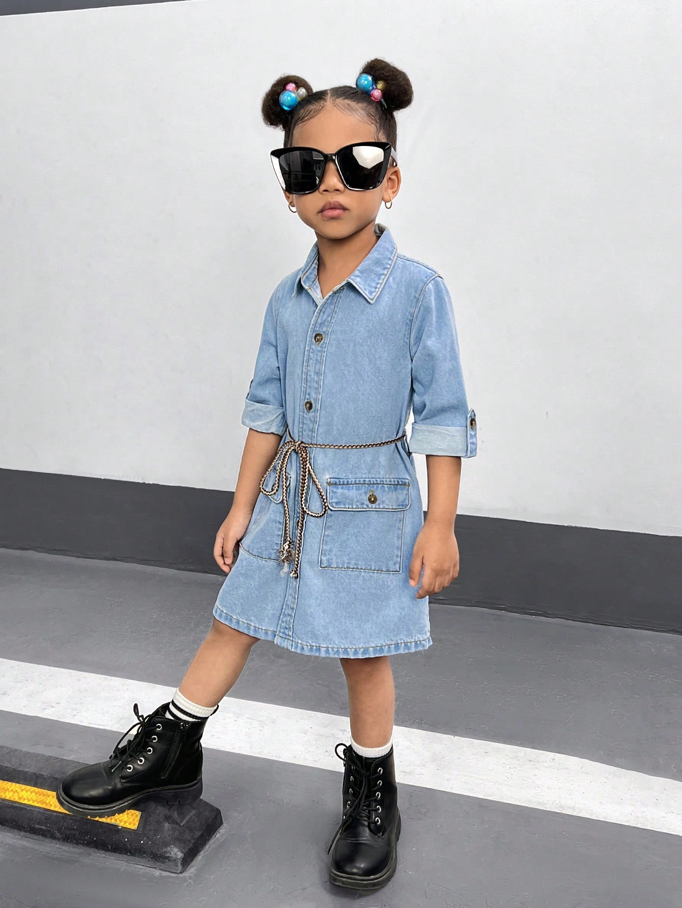 Young Girls Denim Dresses