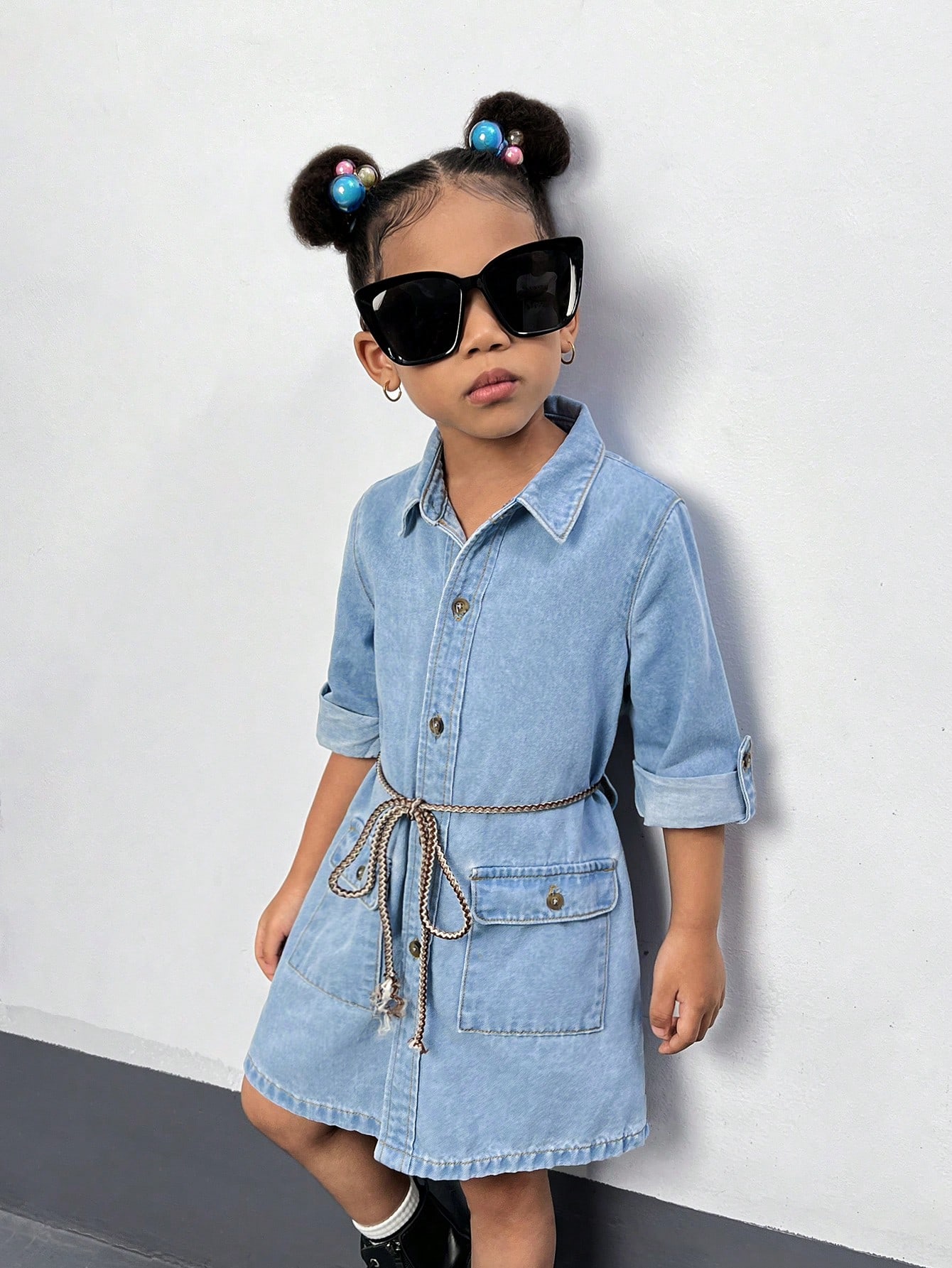 Young Girls Denim Dresses