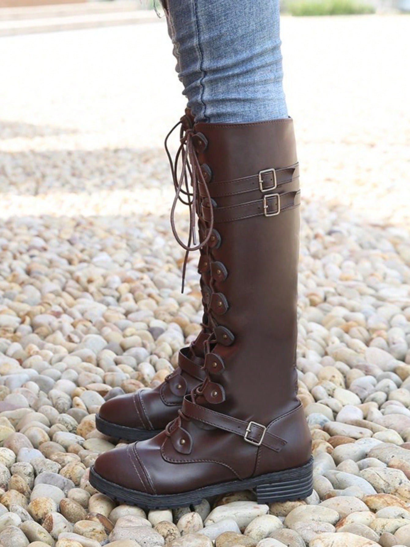 In Brown Women Mid-Calf Boots