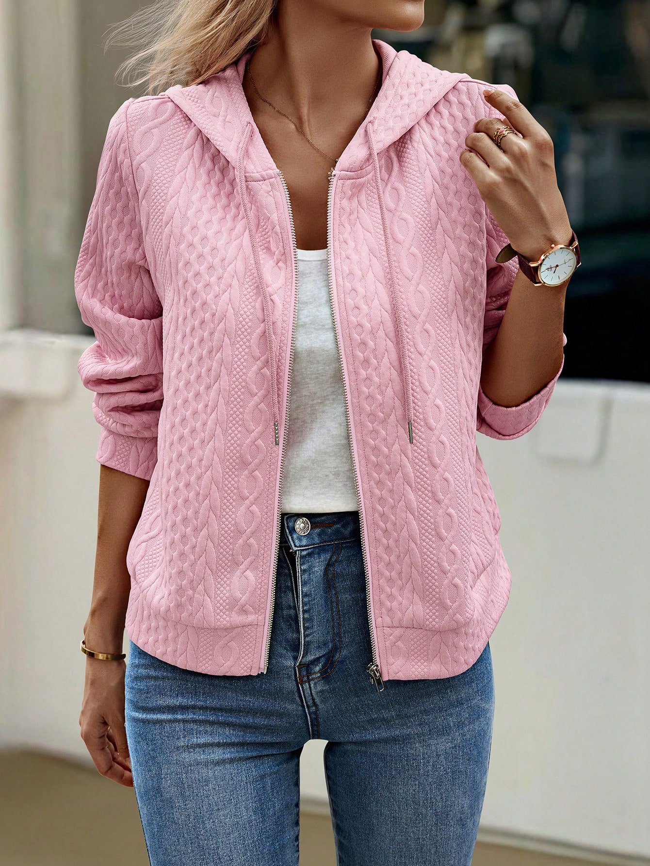 In Pink Women Coats