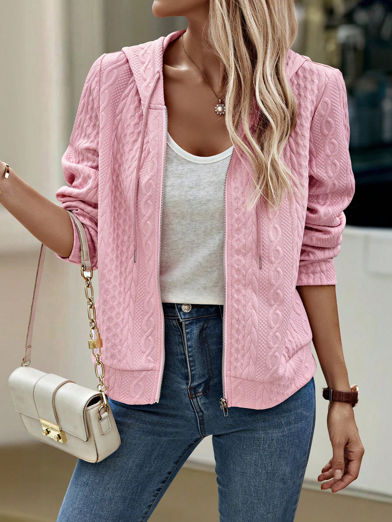 In Pink Women Coats