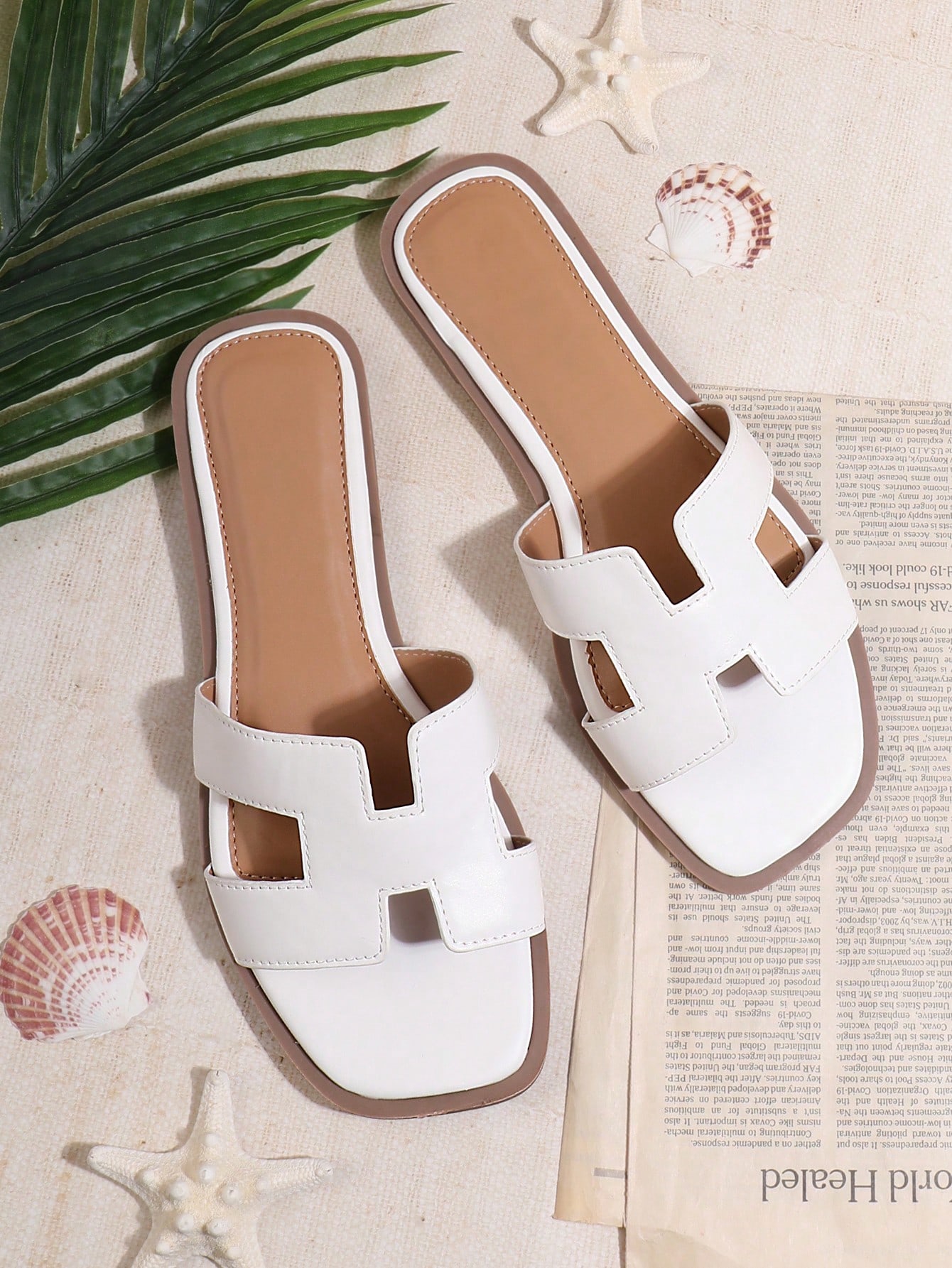 In White Women Flat Sandals