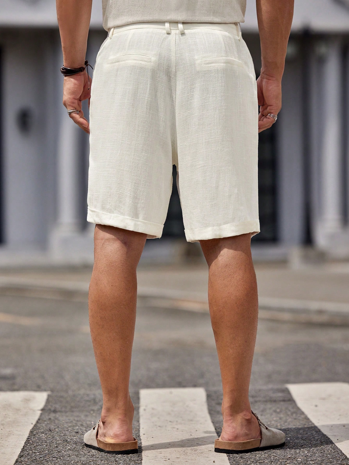 Men Linen Shorts