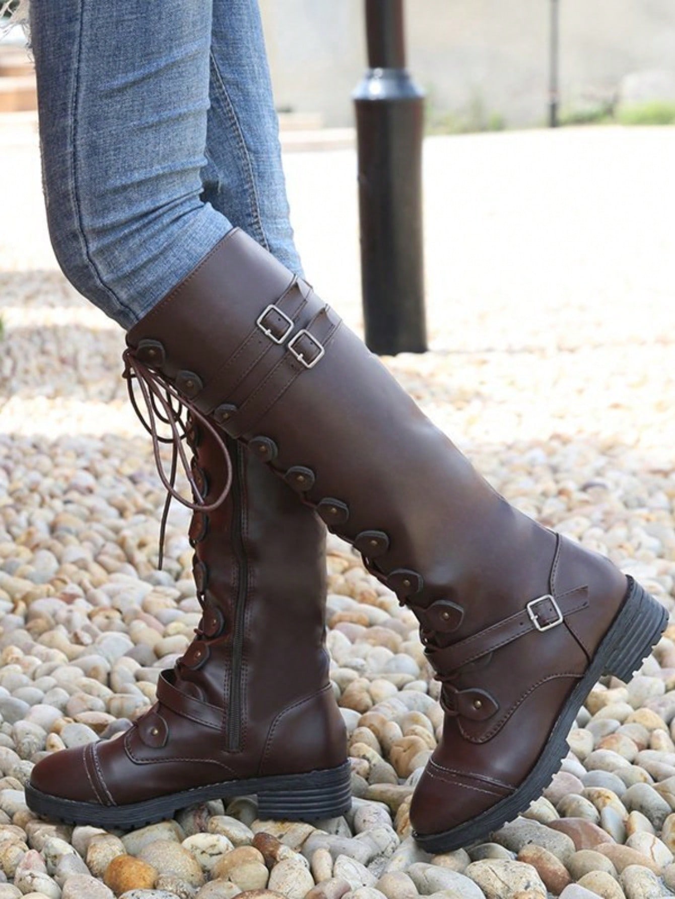 In Brown Women Mid-Calf Boots