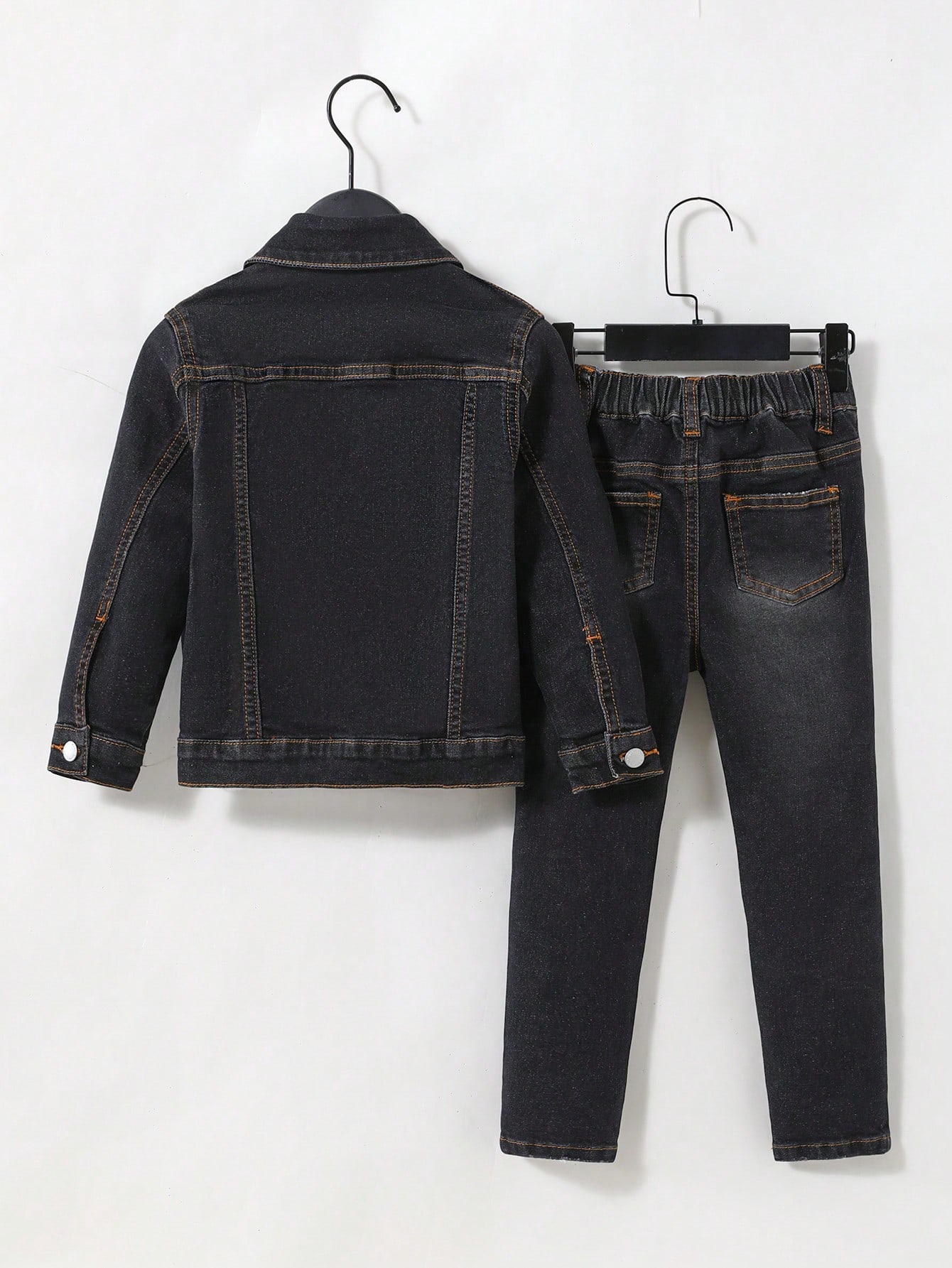 Young Boys Denim Two-piece Outfits