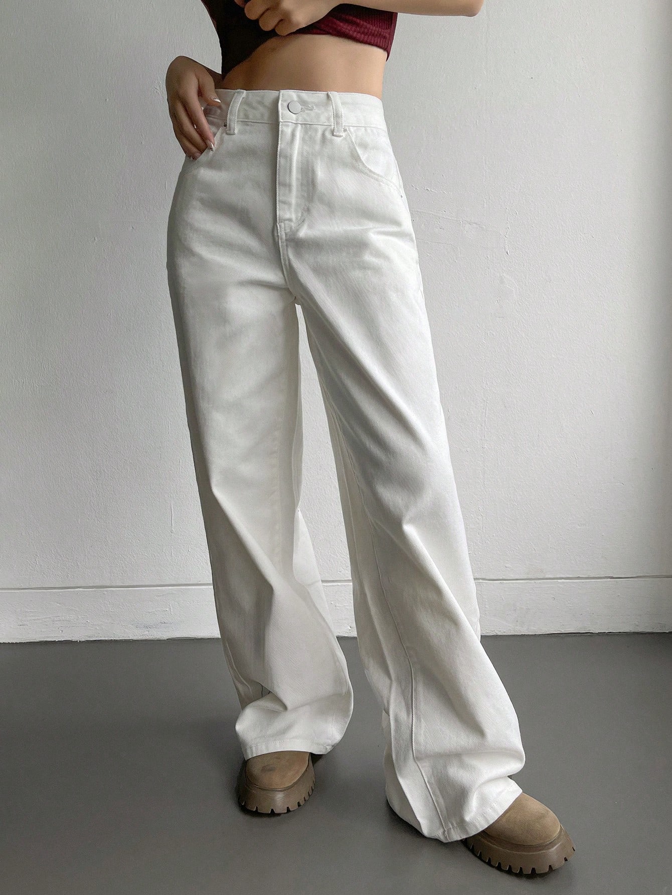 In Beige Women Jeans