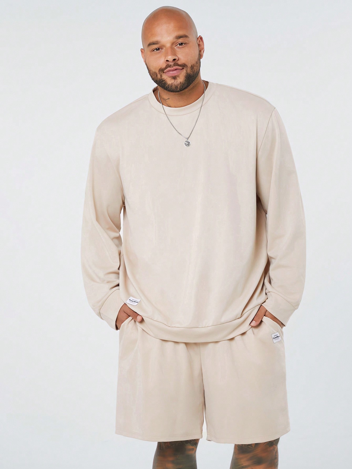 Men Plus Size Hoodie & Sweatshirt Co-ords