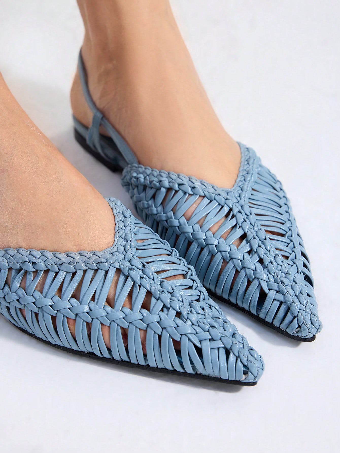 In Blue Women Flats