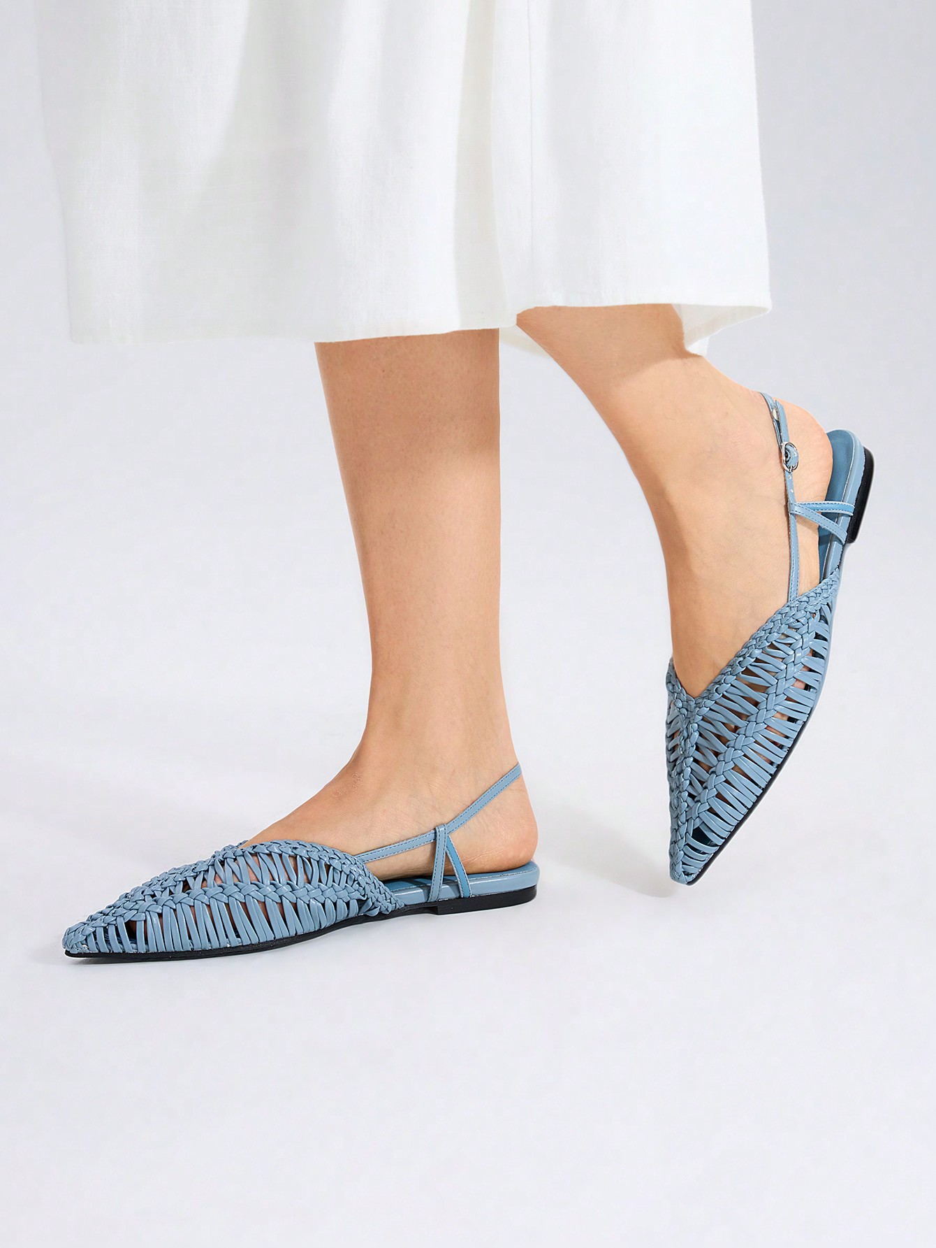 In Blue Women Flats