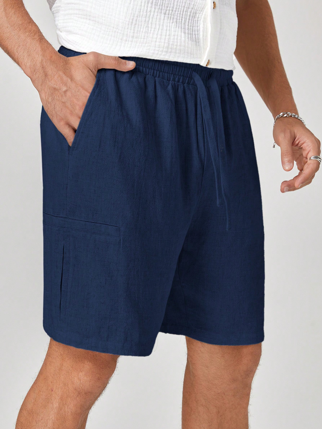 Men Linen Shorts