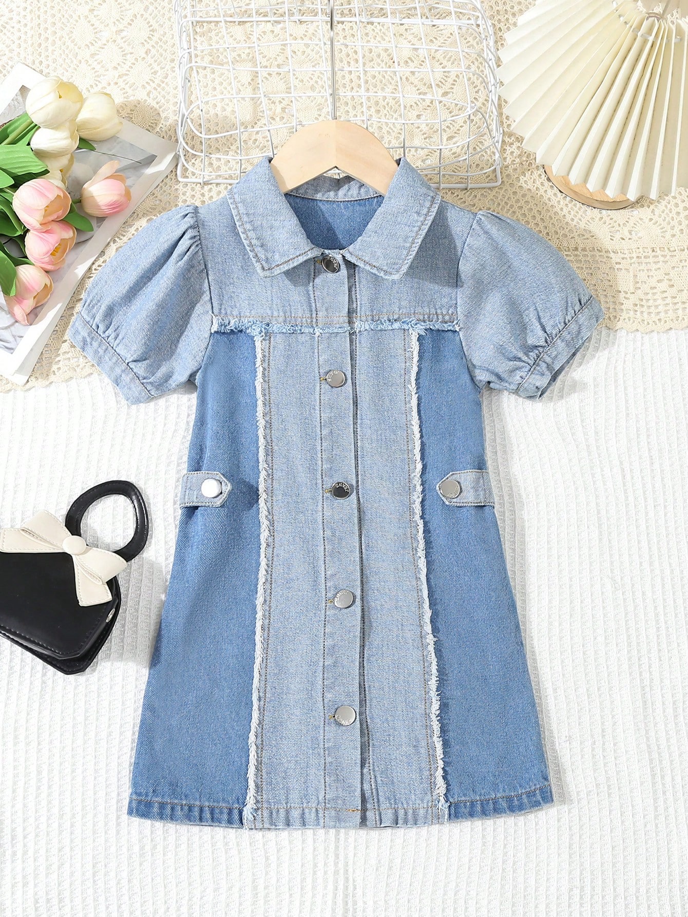 Young Girls Denim Dresses