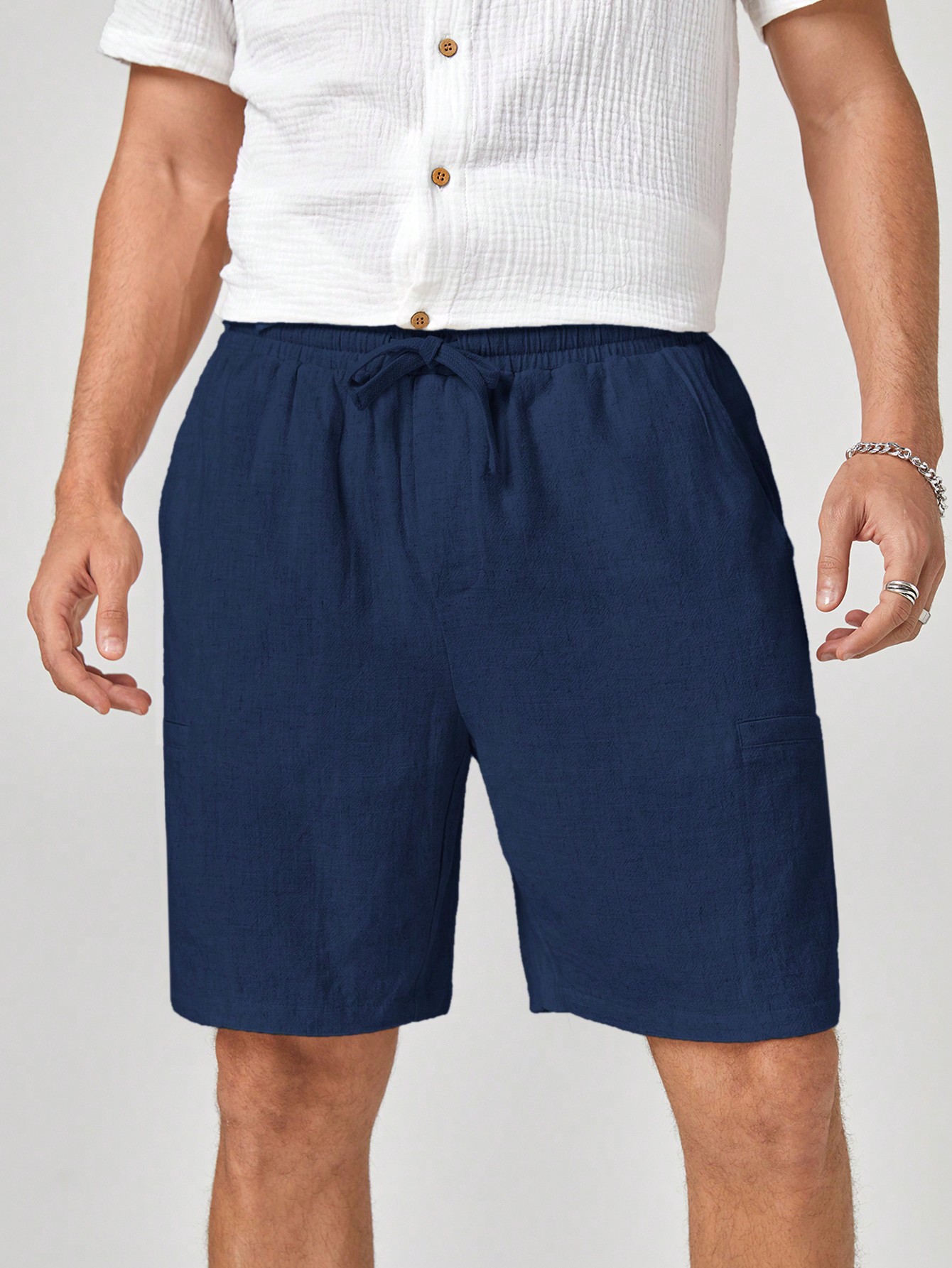 Men Linen Shorts